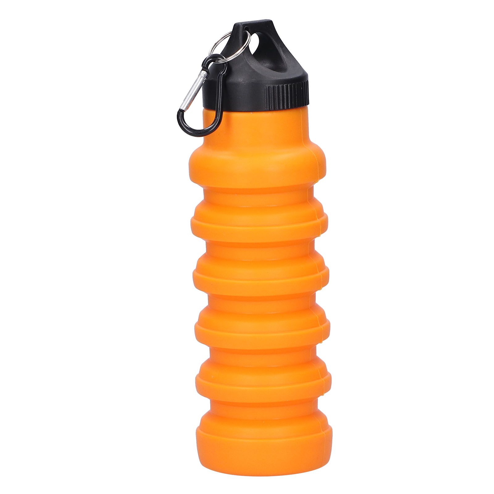 500ml Collapsible Water Bottle Silicone Foldable Water Bottle with Plastic Cap view 8