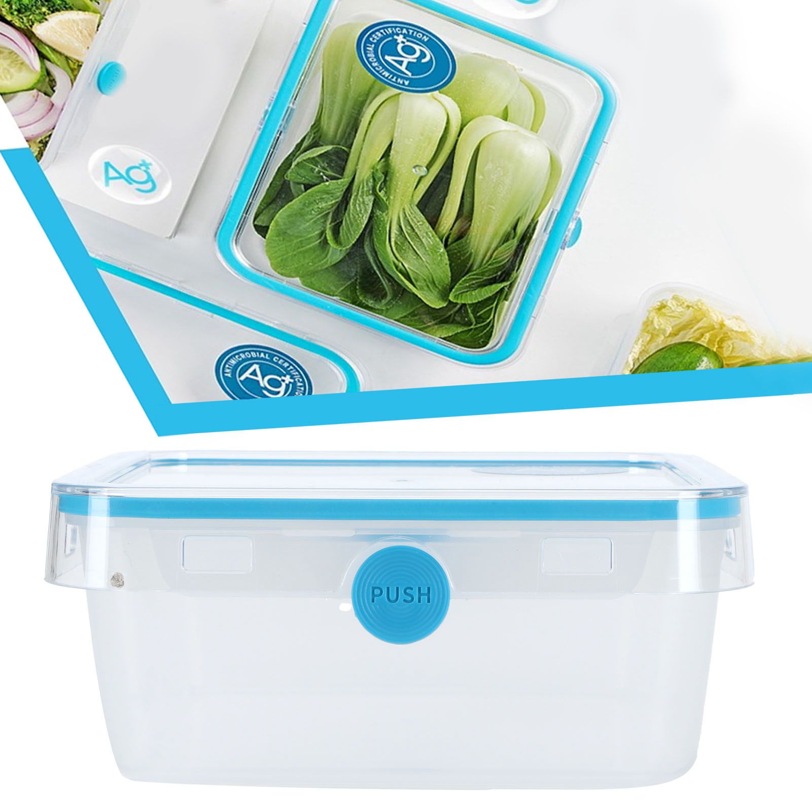 Kitchen Transparent Storage Box Food Storage Organizer Preservation Box for view 9