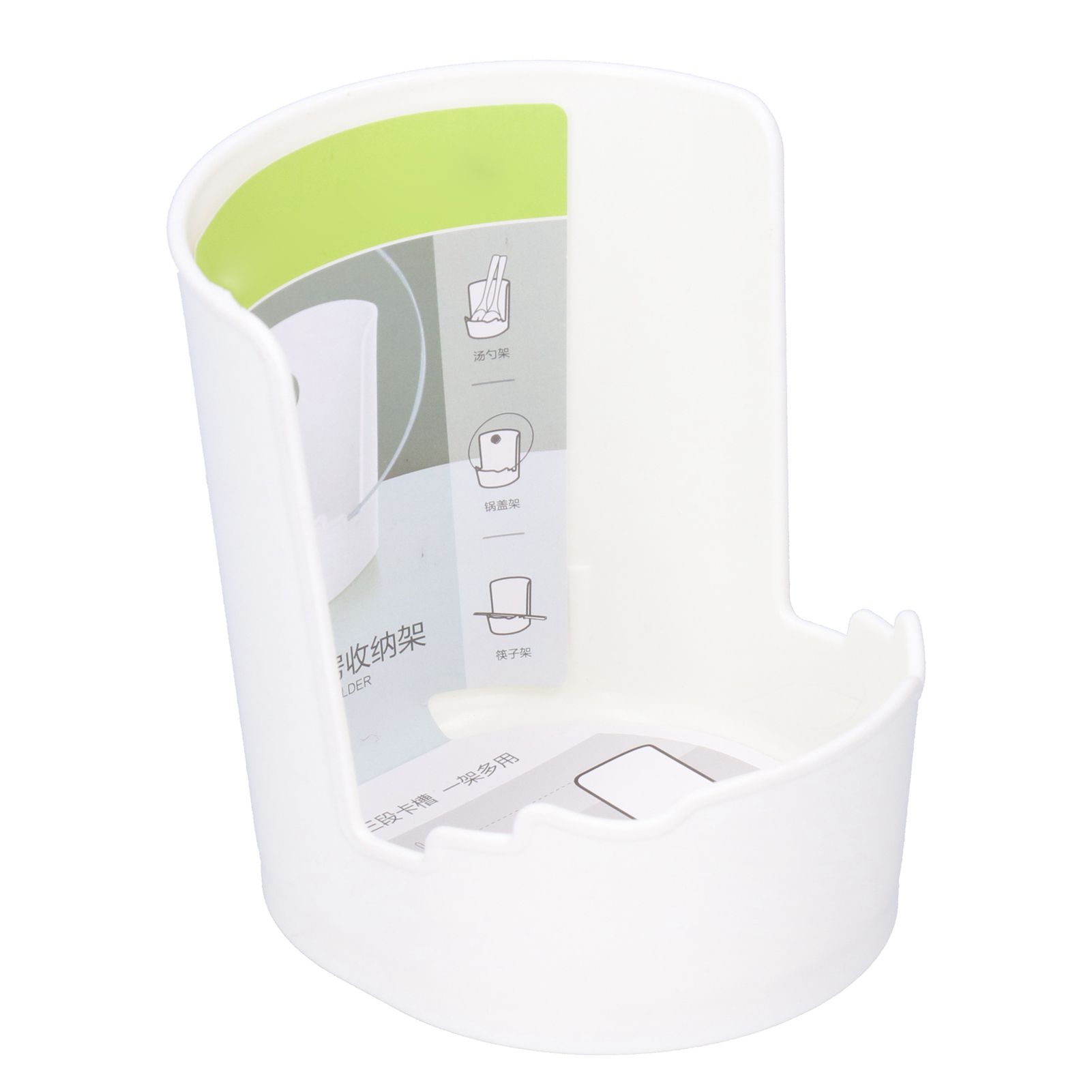 Plastic Pot Lid Organizer Storage Rack Stand Kitchen Utensil Holder view 3
