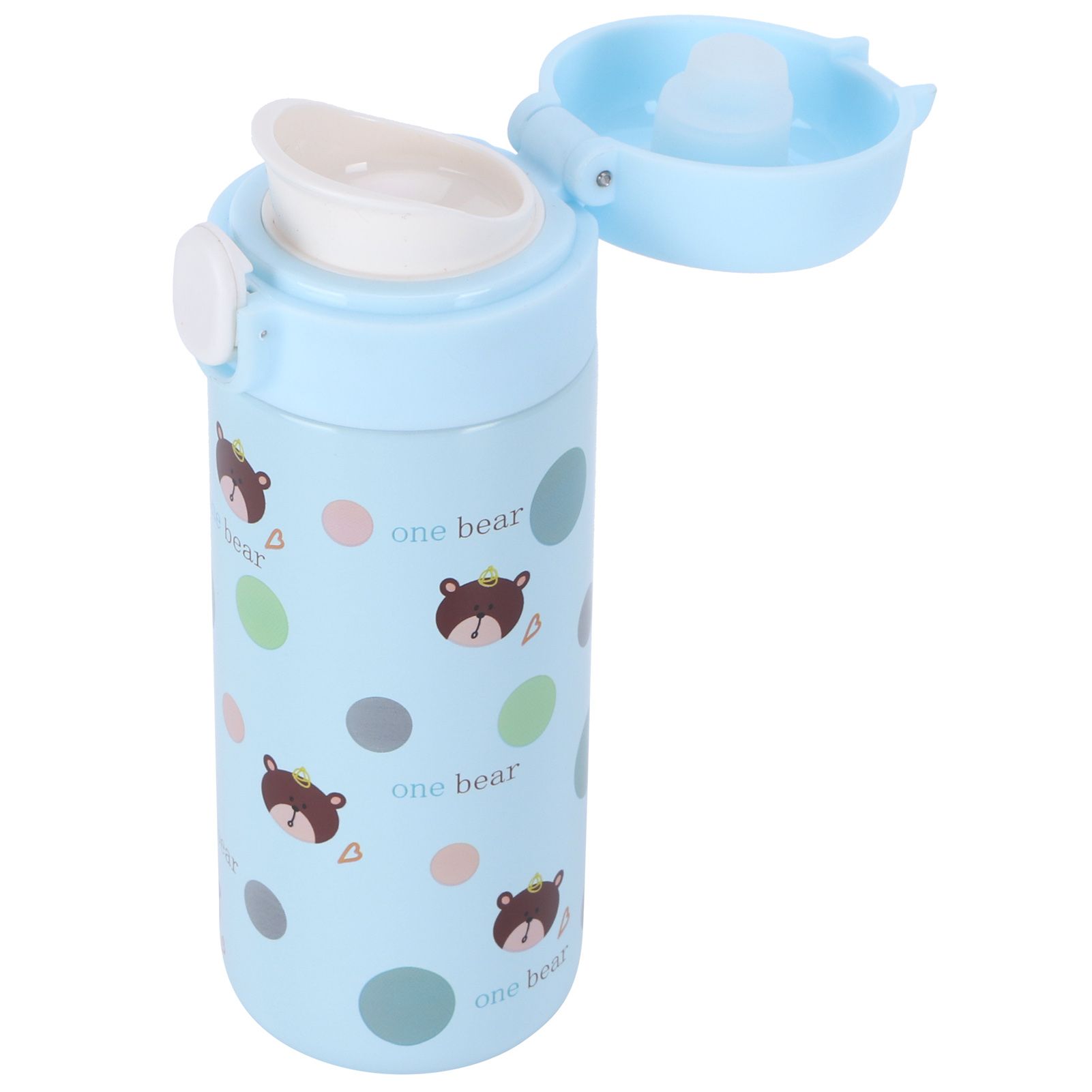 Cartoon Animal Water Cup 304 Stainless Steel Originality Bounce Button Mug for view 3