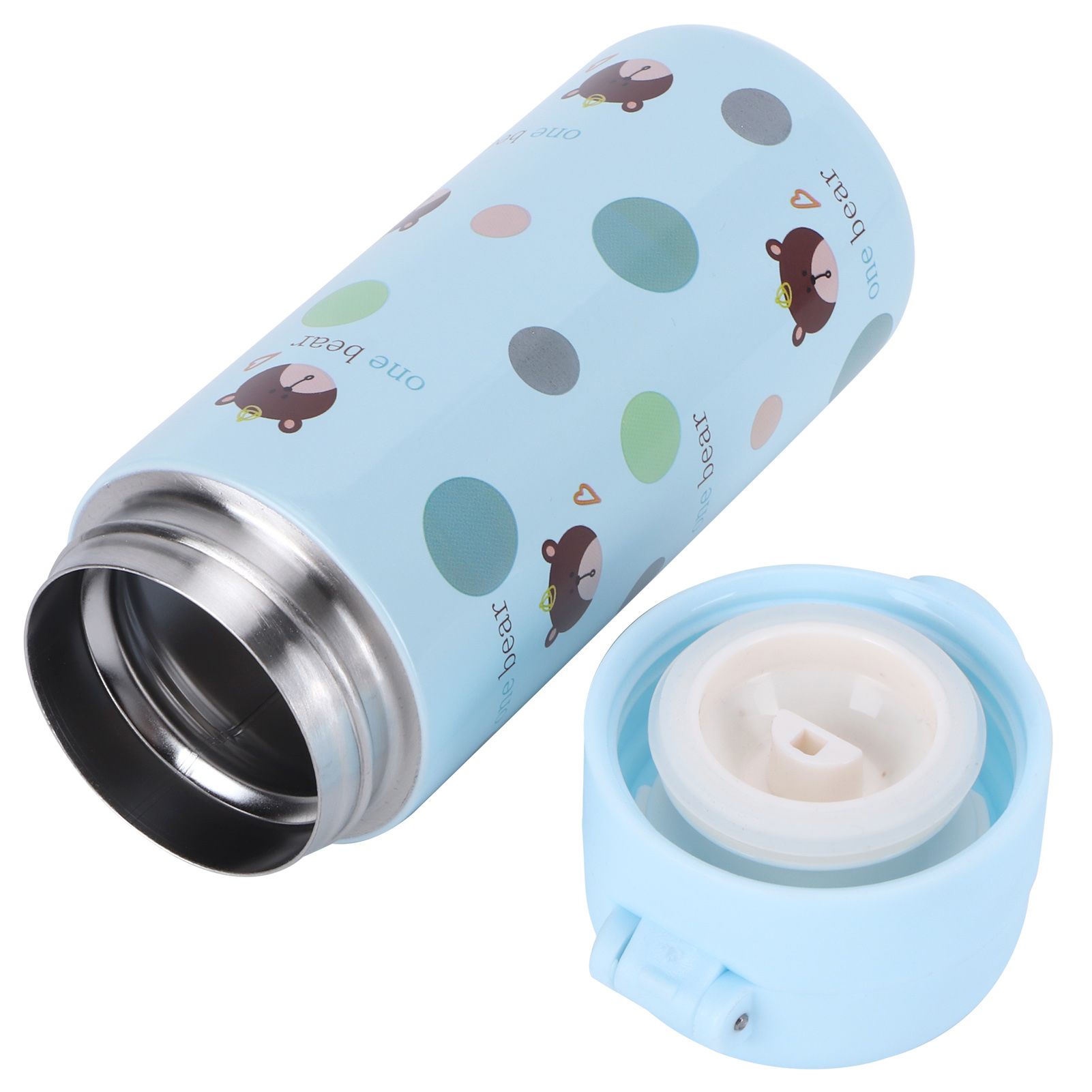 Cartoon Animal Water Cup 304 Stainless Steel Originality Bounce Button Mug for view 5
