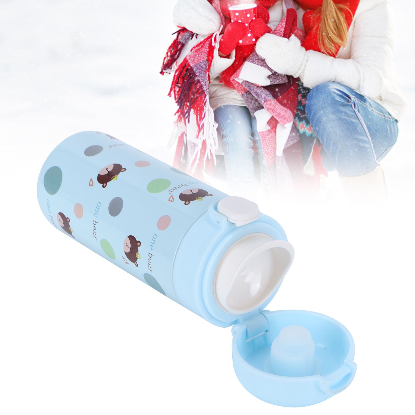 Cartoon Animal Water Cup 304 Stainless Steel Originality Bounce Button Mug for view 11