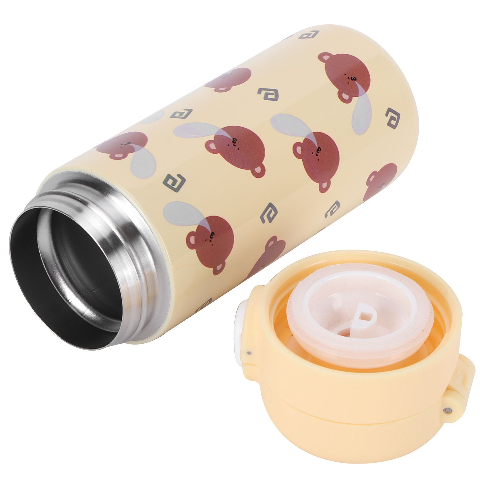 Cartoon Animal Water Cup 304 Stainless Steel Originality Bounce Button Mug for view 4