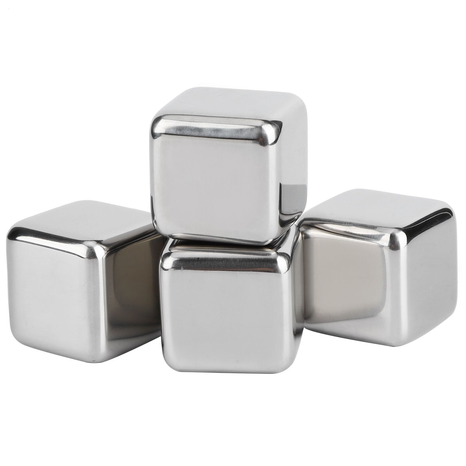 Ice Cubes with Clamp Reusable 304 Stainless Steel Ice Stone for Wine Whiskey view 4