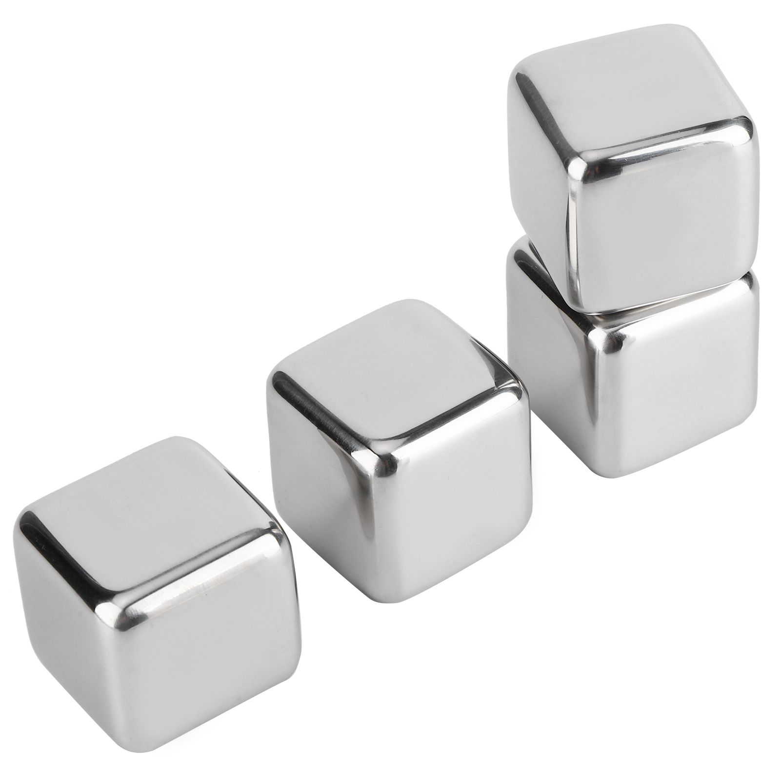 Ice Cubes with Clamp Reusable 304 Stainless Steel Ice Stone for Wine Whiskey view 5