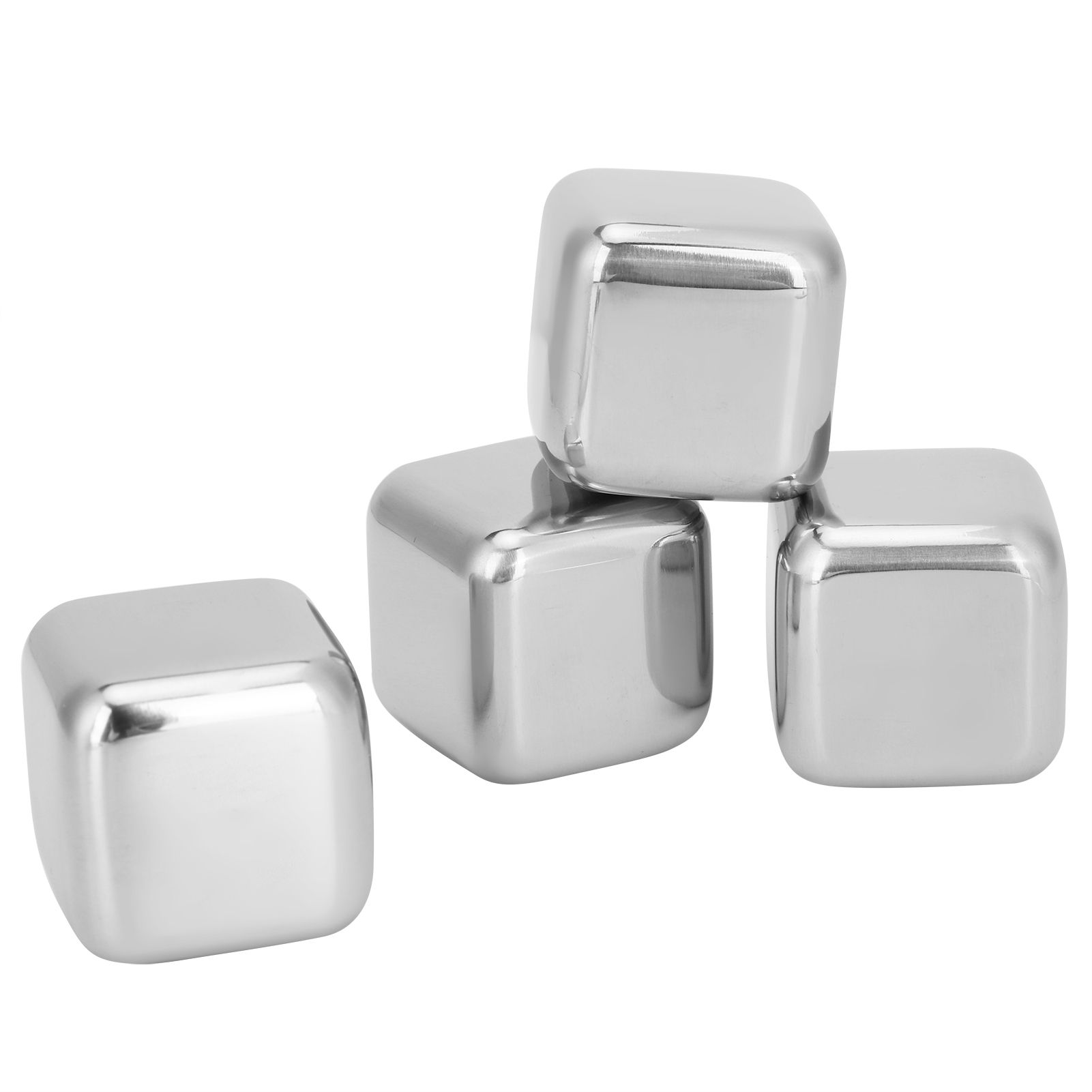Ice Cubes with Clamp Reusable 304 Stainless Steel Ice Stone for Wine Whiskey view 7