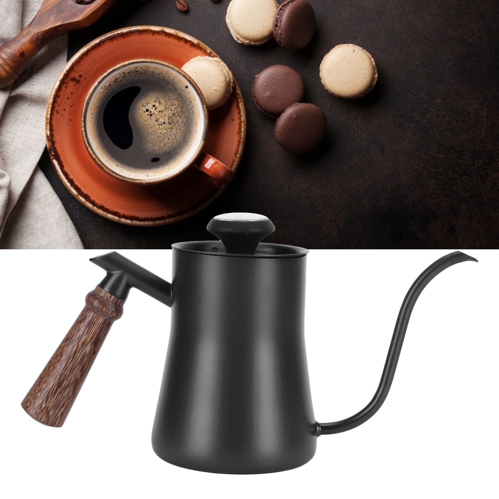 650ml Hanging Ear Hand Coffee Pot Stainless Steel Drip Type Coffeeware Tool view 11