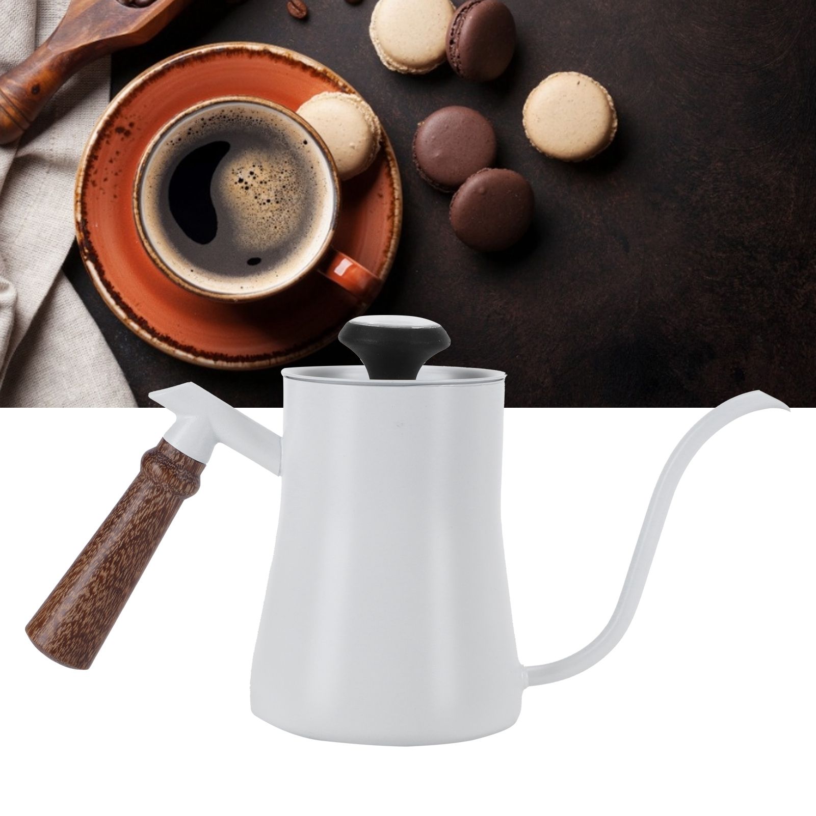 650ml Hanging Ear Hand Coffee Pot Stainless Steel Drip Type Coffeeware Tool view 11