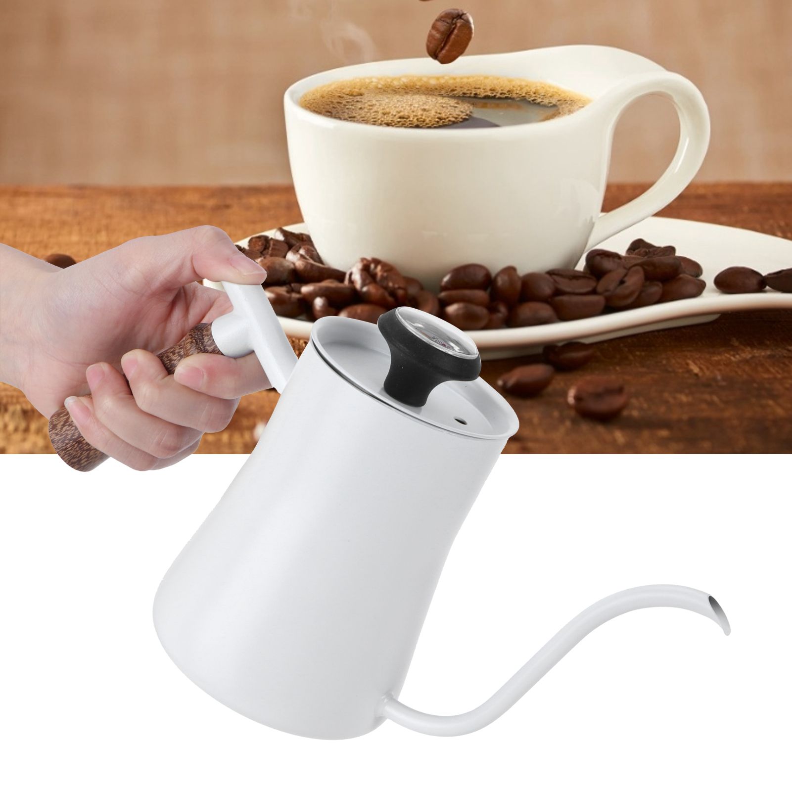 650ml Hanging Ear Hand Coffee Pot Stainless Steel Drip Type Coffeeware Tool view 12