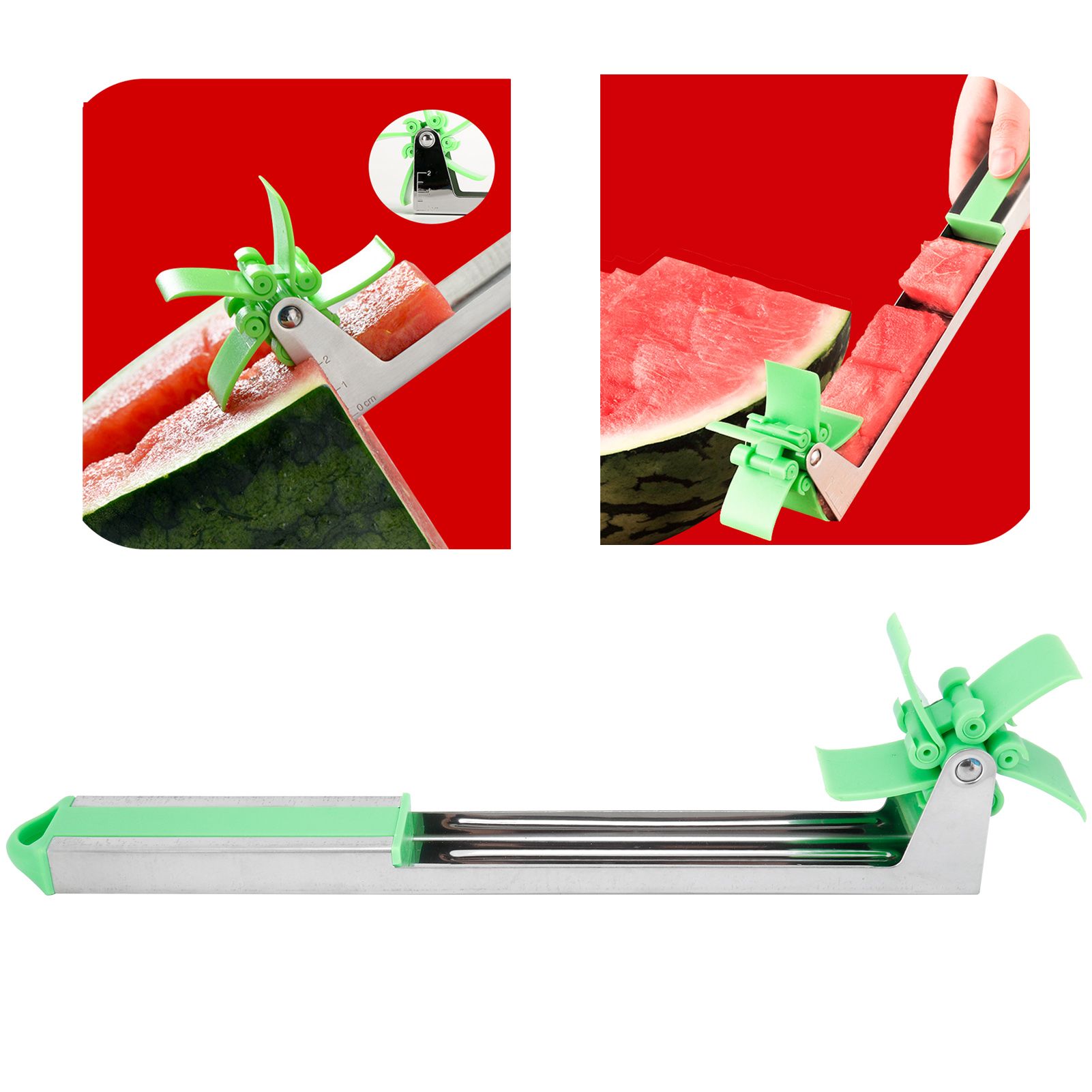 Watermelon Cutter Stainless Steel Fruit Cutter Cutting Knife Kitchen Gadgets view 11