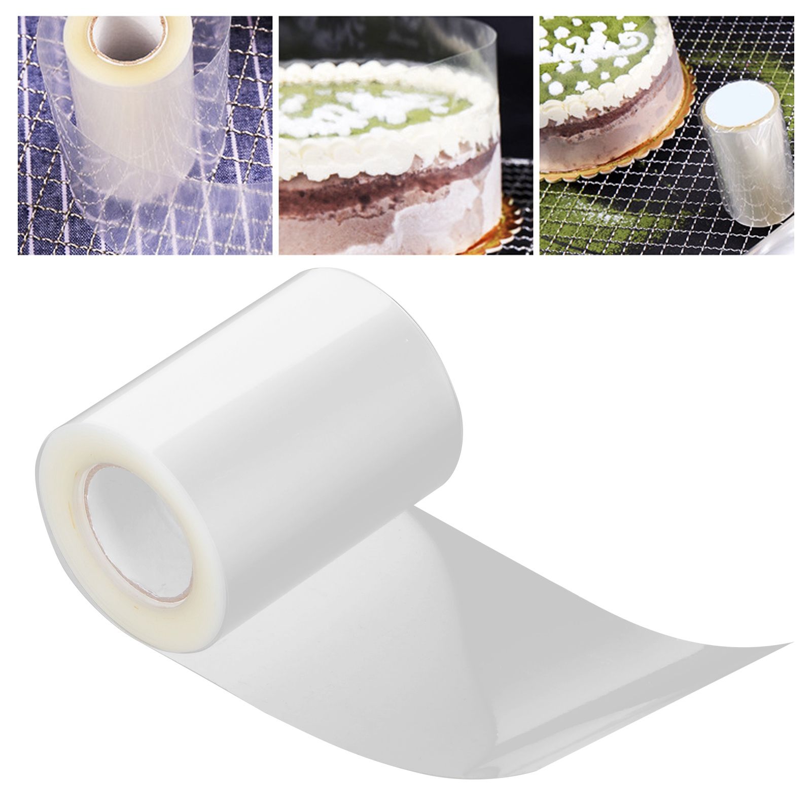 Disposable Mousse Edge Transparent Cake Surrounding Wrap Film Collar Kitchen view 11