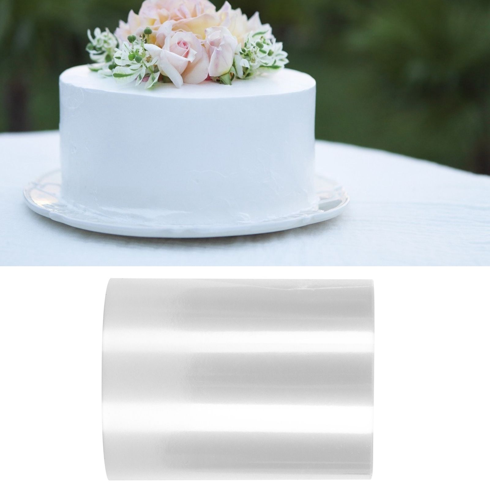 Disposable Mousse Edge Transparent Cake Surrounding Wrap Film Collar Kitchen view 12