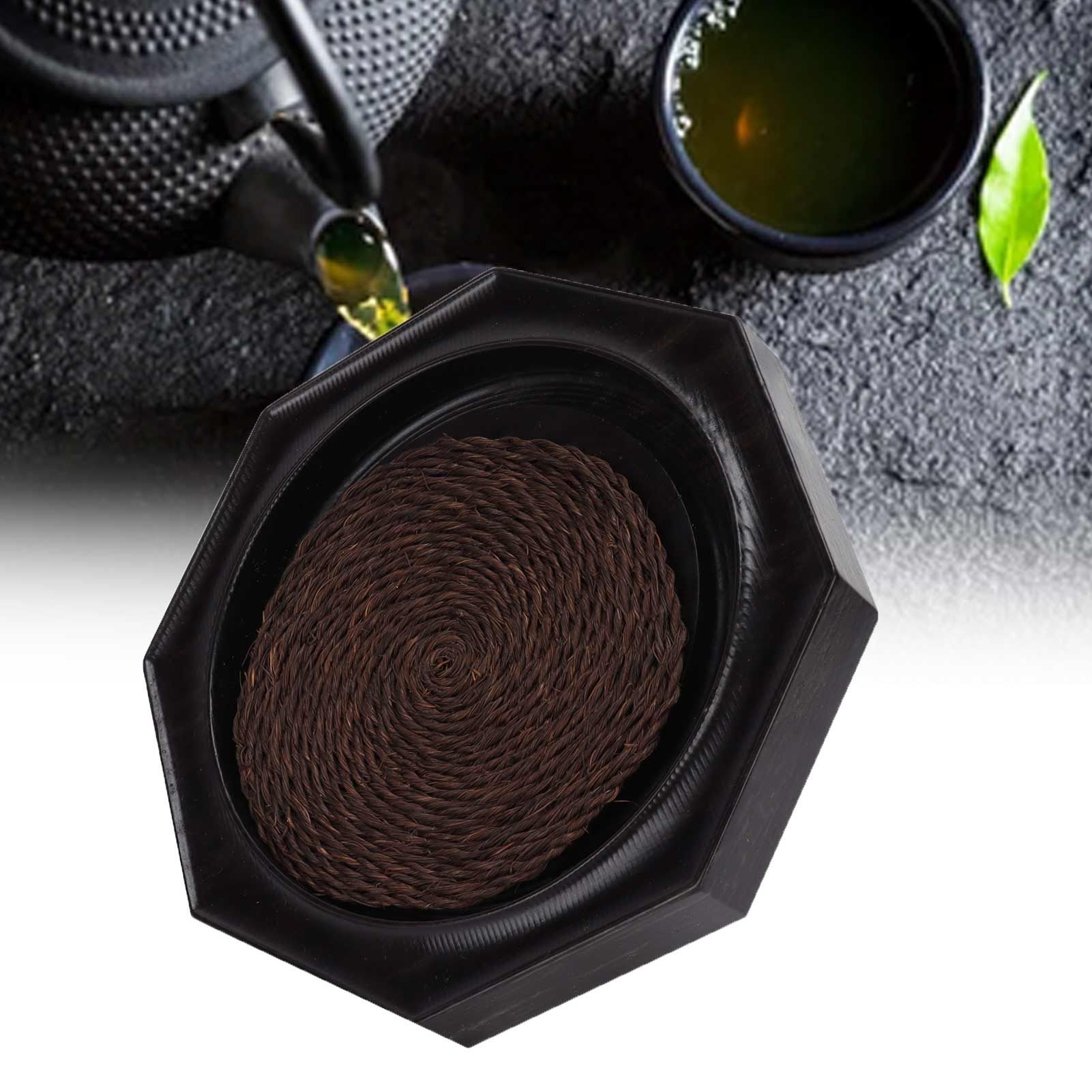 Bamboo Tea Tray Teapot Mat Serving Tray Coaster Kitchen Tea Ceremony view 12