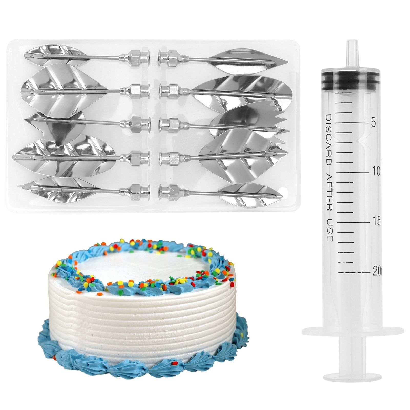 Cake Decorating Icing Piping Syringe Nozzles Set Flower Art Tools for Pudding view 12