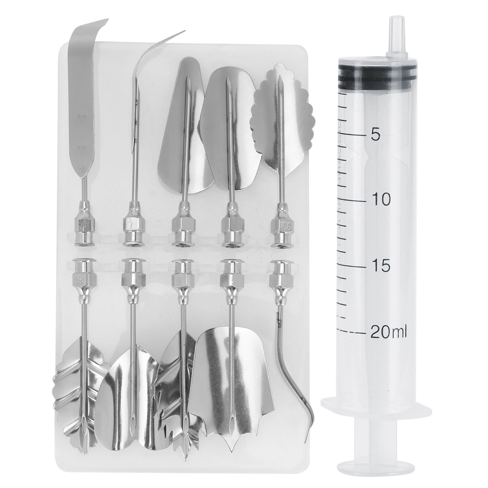 Cake Syringe Nozzles Mold Pudding Cake Decorating Icing Piping Cream Syringe view 2