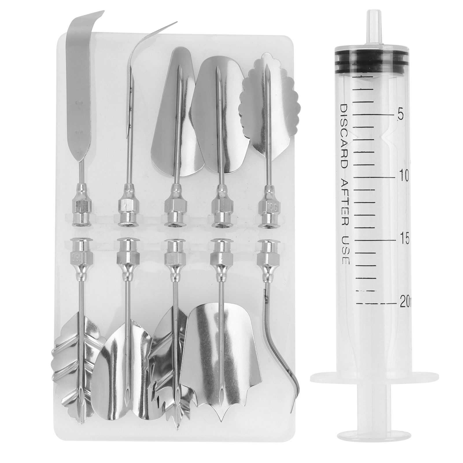 Cake Syringe Nozzles Mold Pudding Cake Decorating Icing Piping Cream Syringe view 4