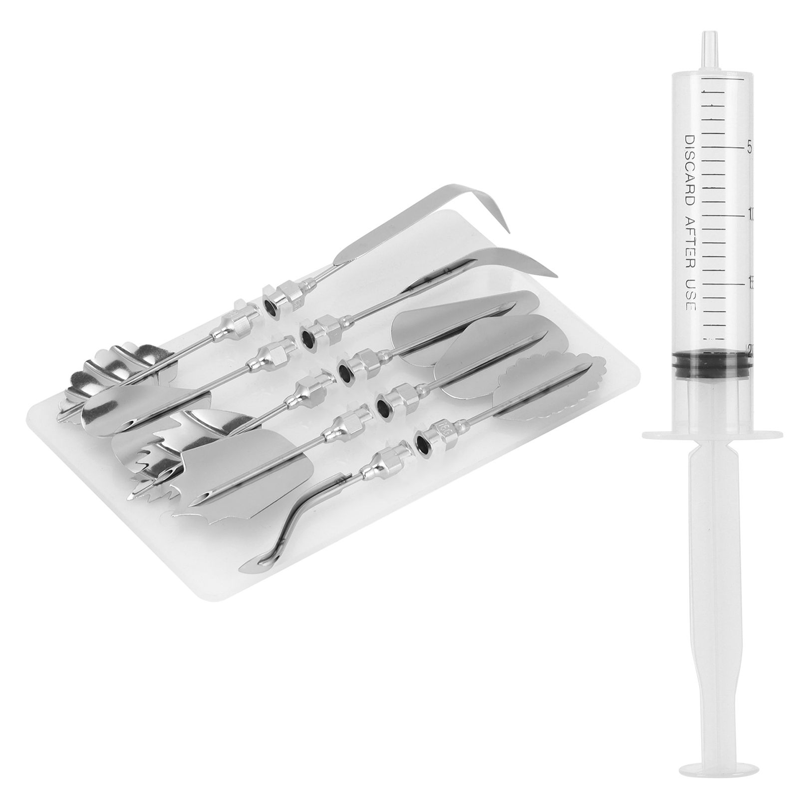 Cake Syringe Nozzles Mold Pudding Cake Decorating Icing Piping Cream Syringe view 5