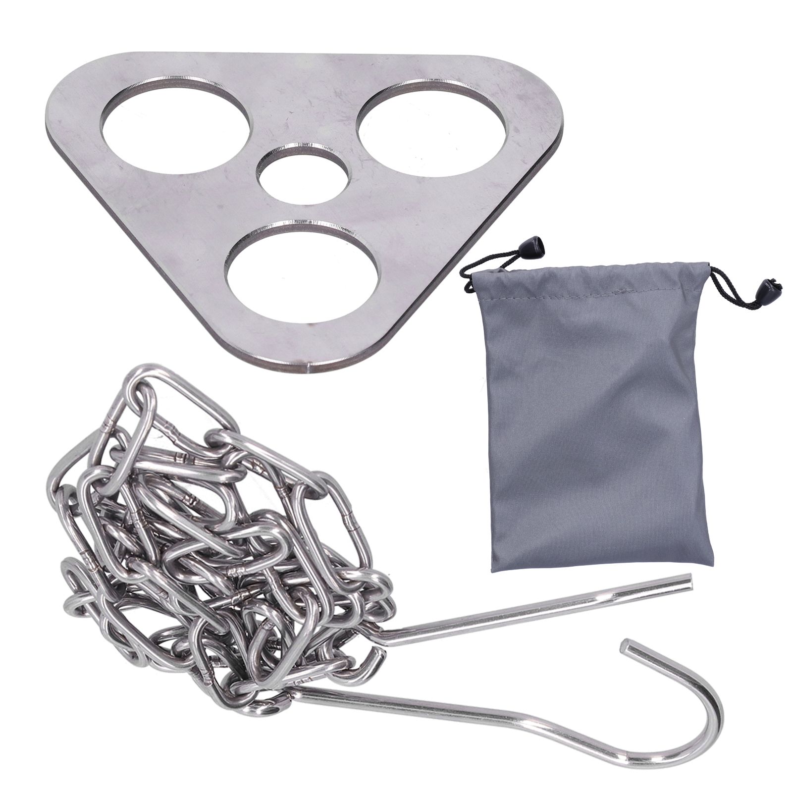 Tripod Grill Board Stainless Steel Bonfire Frame Hanger for Outdoor Camping Picnic view 4