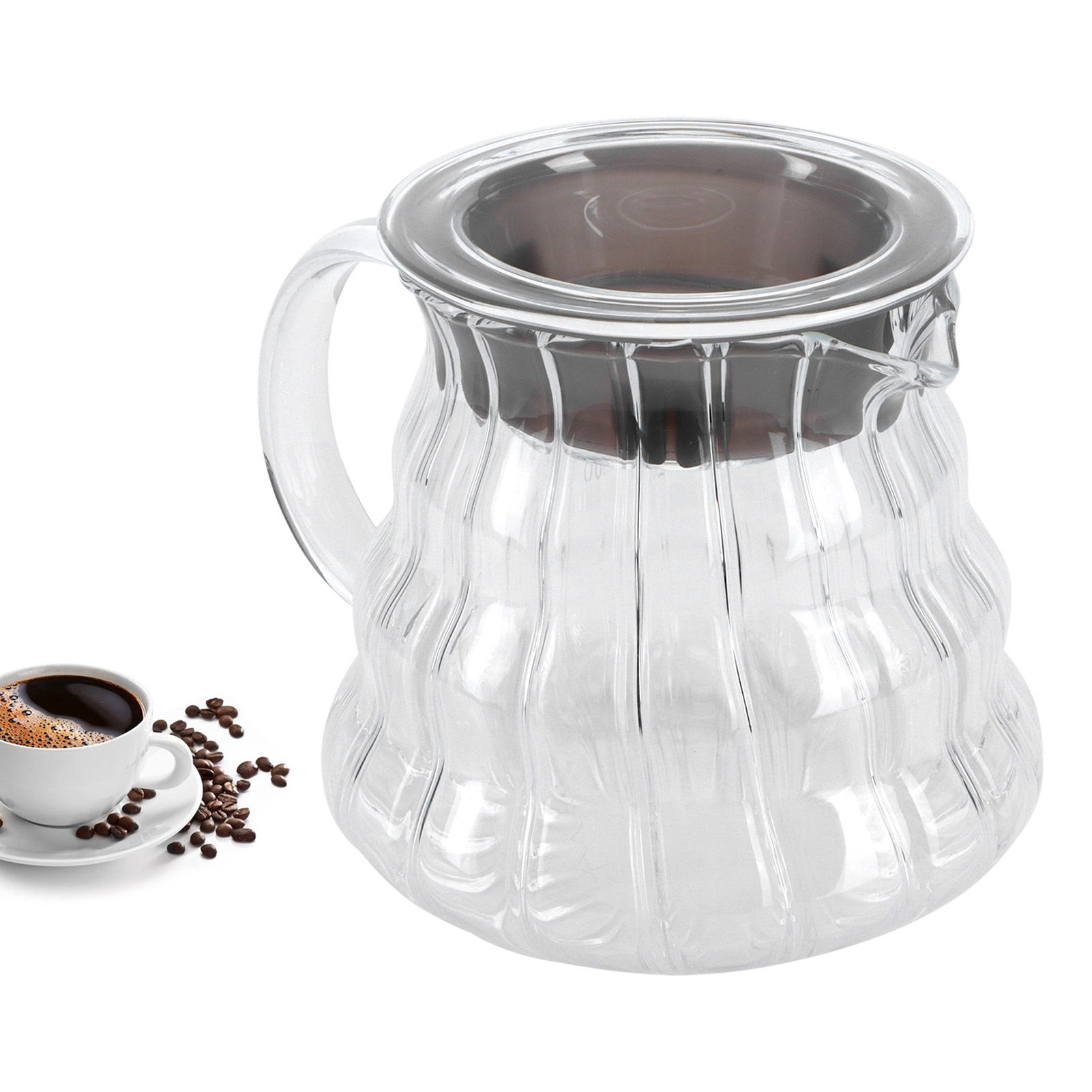 Coffee Pot High Borosilicate Glass Coffee Maker Kettle Teapot Supply for Home view 11
