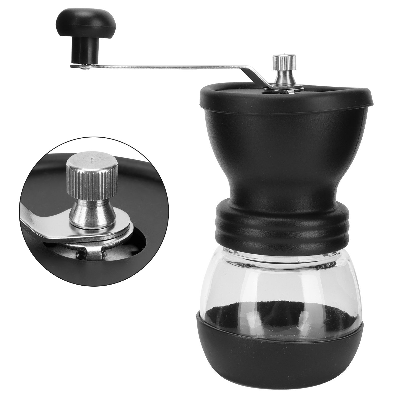 Hand Cranked Coffee Grinder Manual Mini Coffee Bean Grinding Machine Household view 8