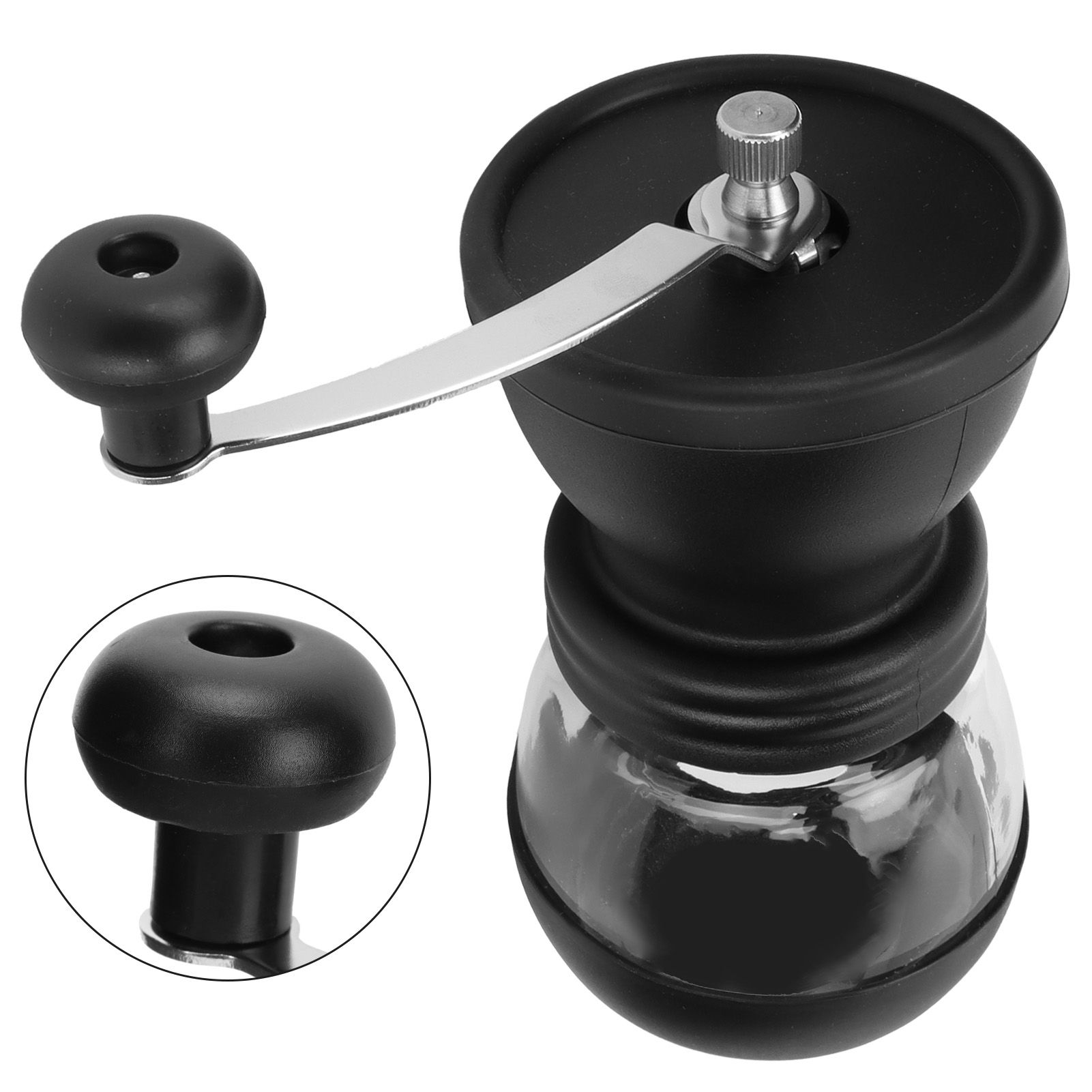 Hand Cranked Coffee Grinder Manual Mini Coffee Bean Grinding Machine Household view 10