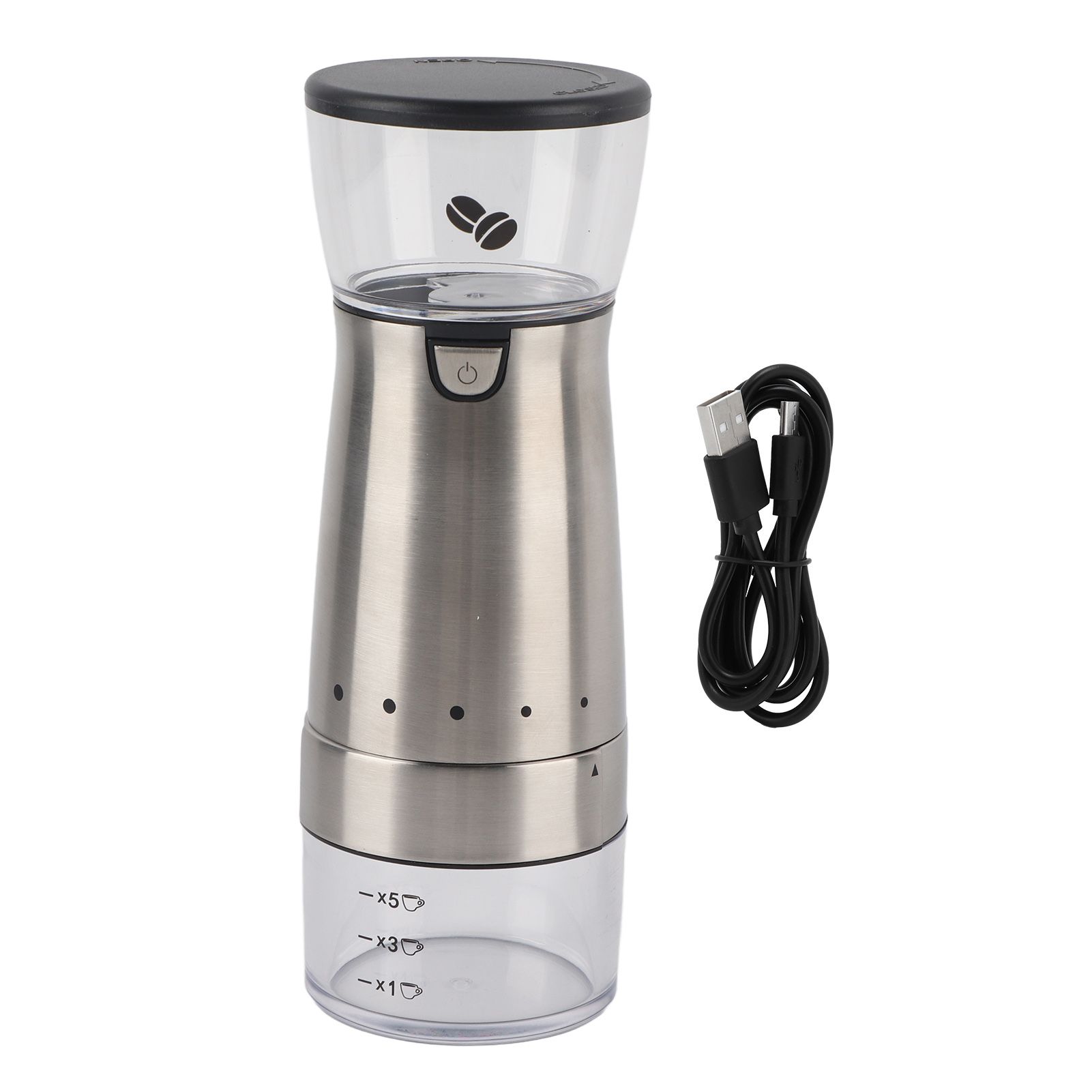 Automatic Coffee Grinder Portable Electric Coffee Grinder Home Office Use USB view 2