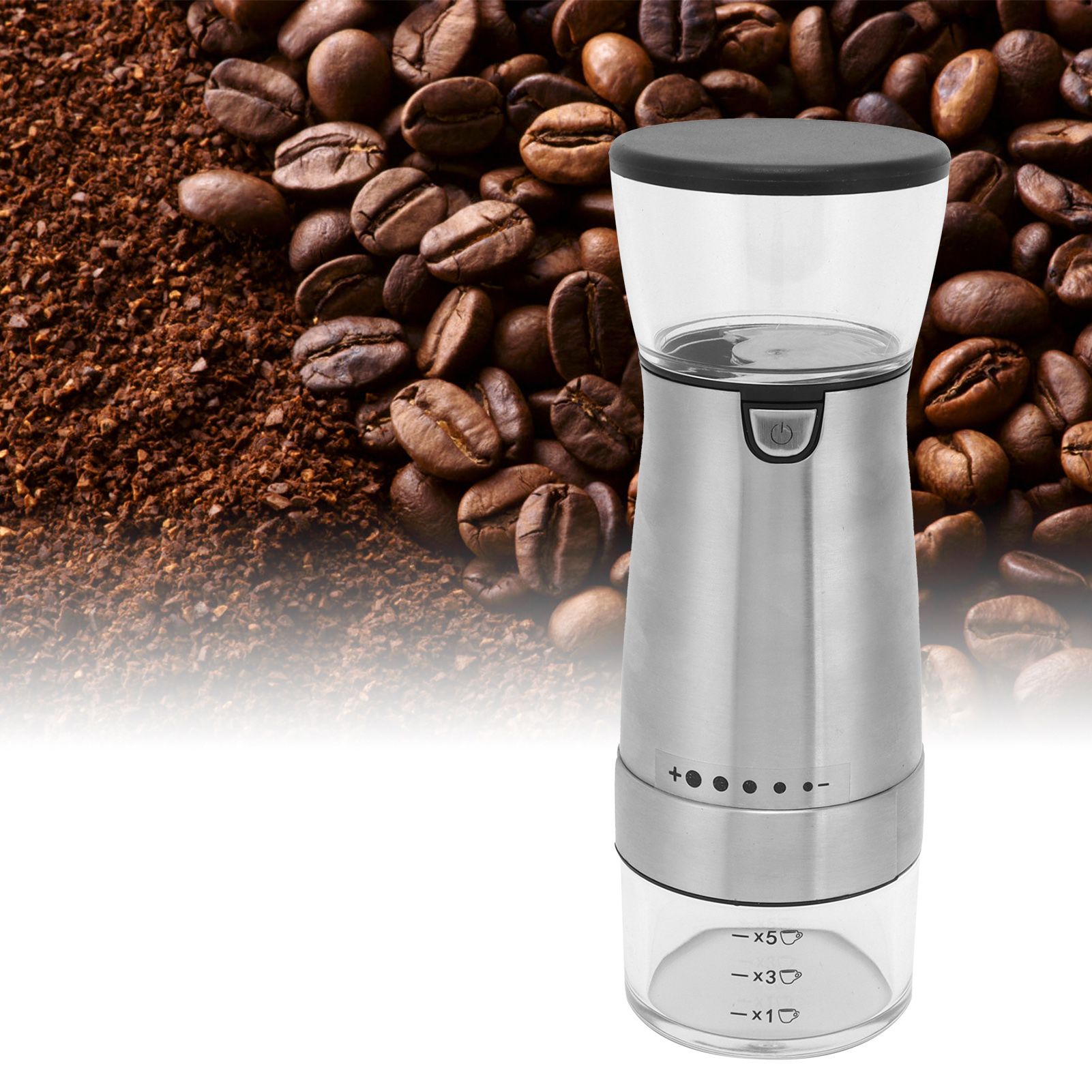 Automatic Coffee Grinder Portable Electric Coffee Grinder Home Office Use USB view 12