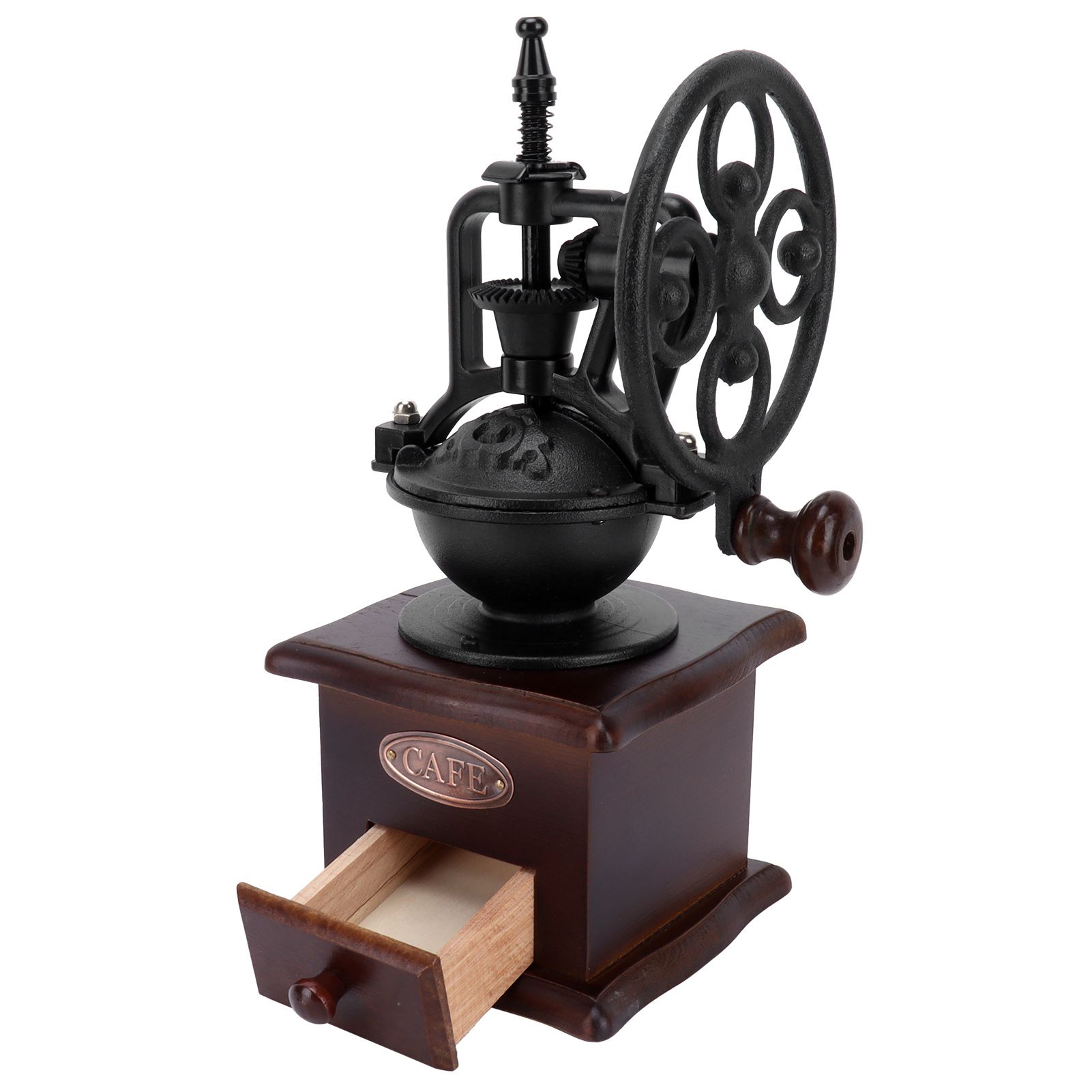 Vintage Style Manual Coffee Grinder Household Coffee Bean Mill Hand Crank view 8
