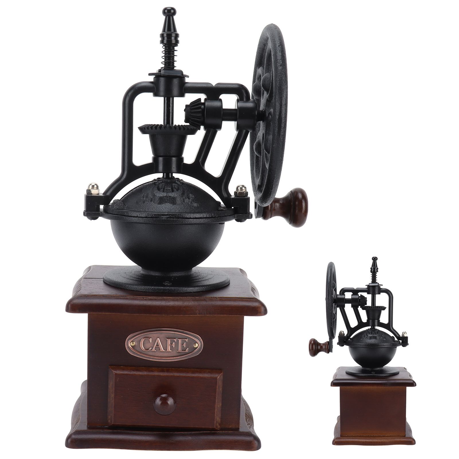 Vintage Style Manual Coffee Grinder Household Coffee Bean Mill Hand Crank view 10