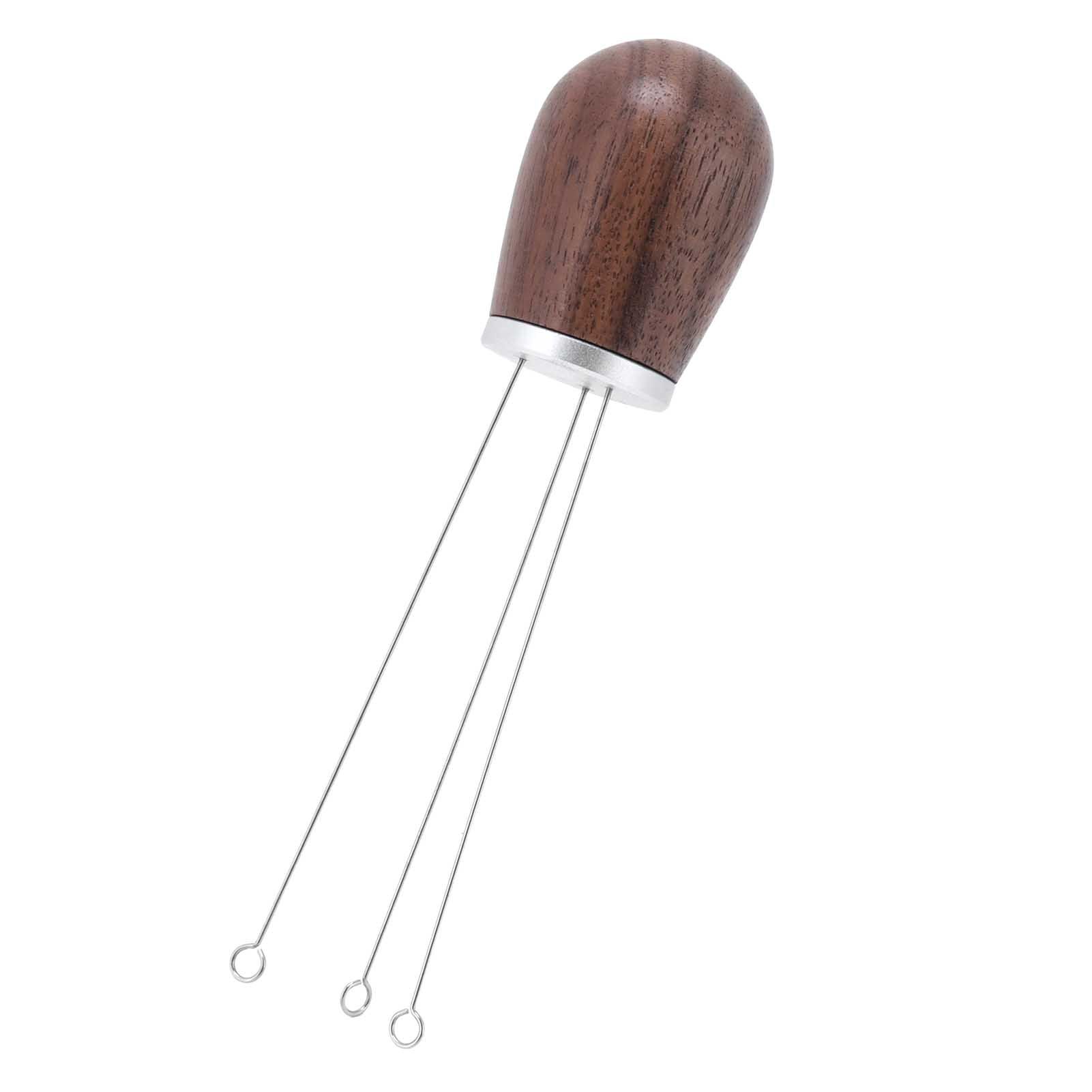 Coffee Power Needle Wooden Handle Coffee Stirrer Distribution Tool for Home