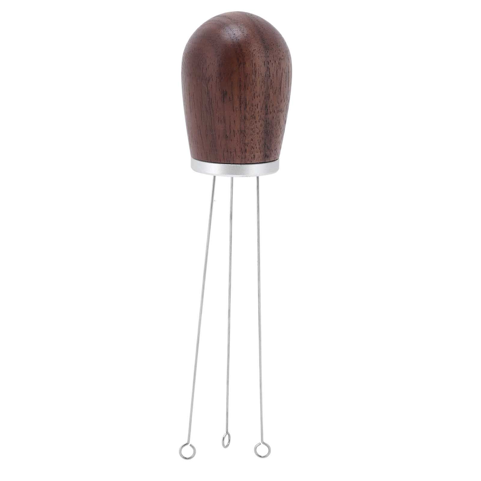 Coffee Power Needle Wooden Handle Coffee Stirrer Distribution Tool for Home view 2