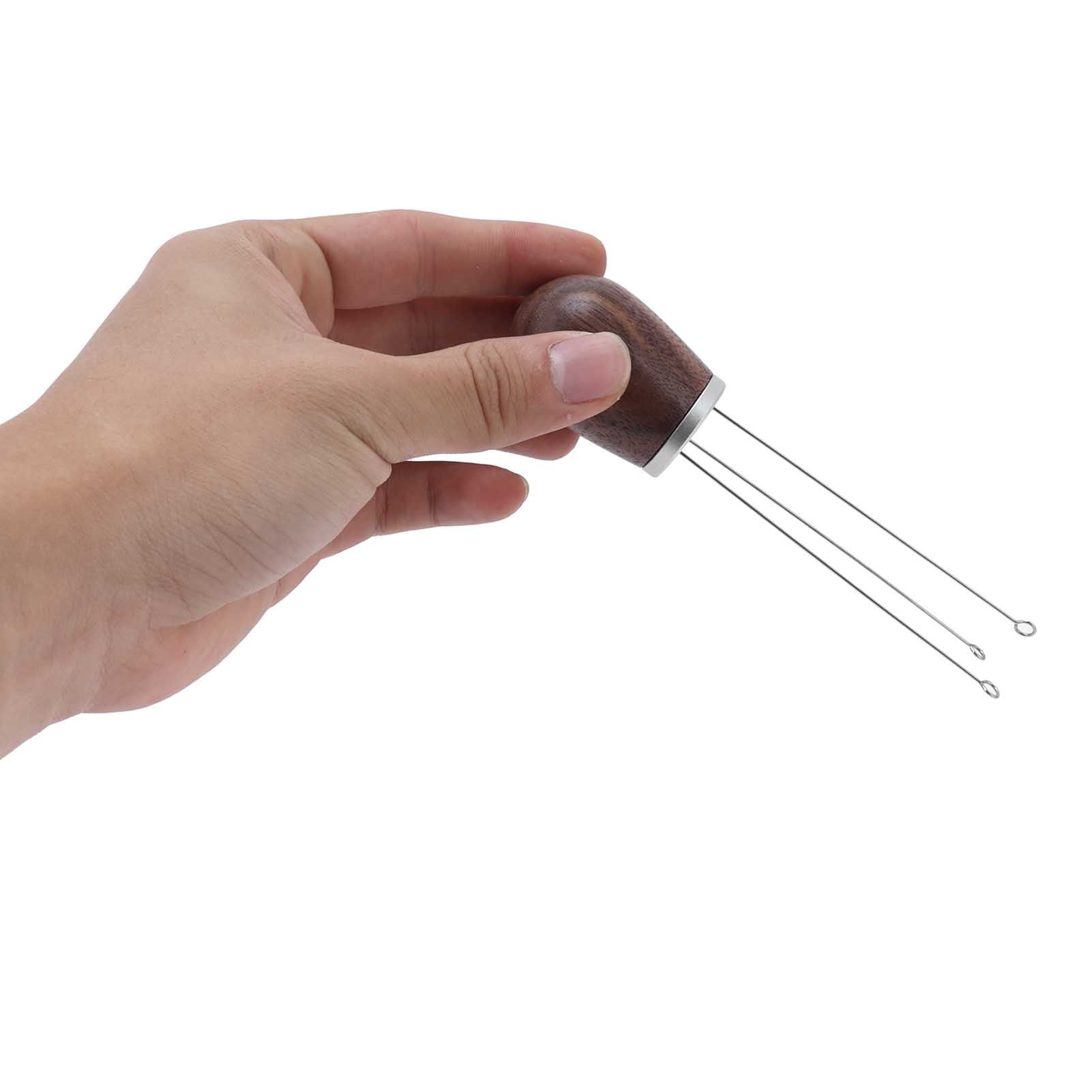 Coffee Power Needle Wooden Handle Coffee Stirrer Distribution Tool for Home view 10