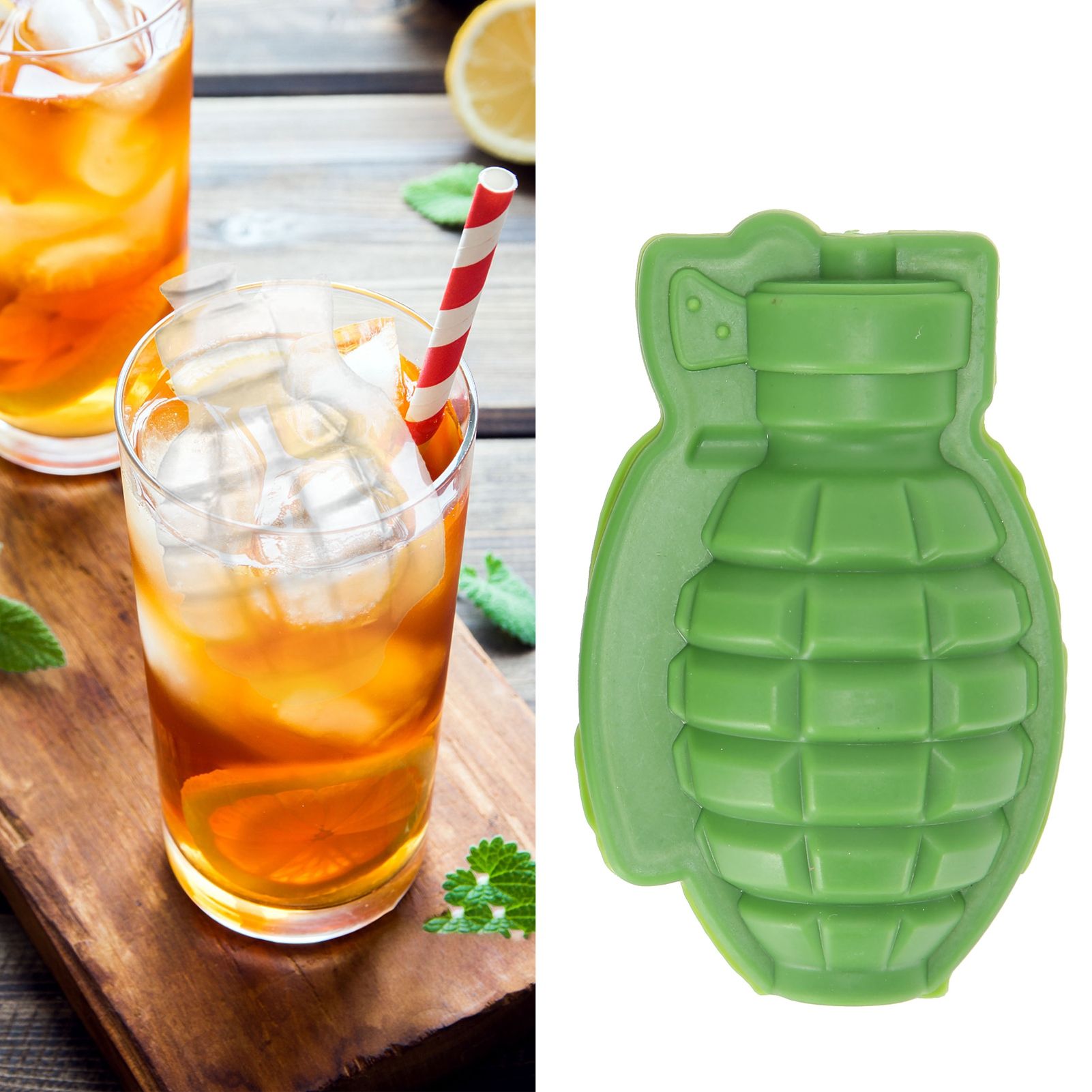 Green Cake Mould DIY Ice Maker Baking Ice Mold for Chocolate Dessert Kitchen Home view 12