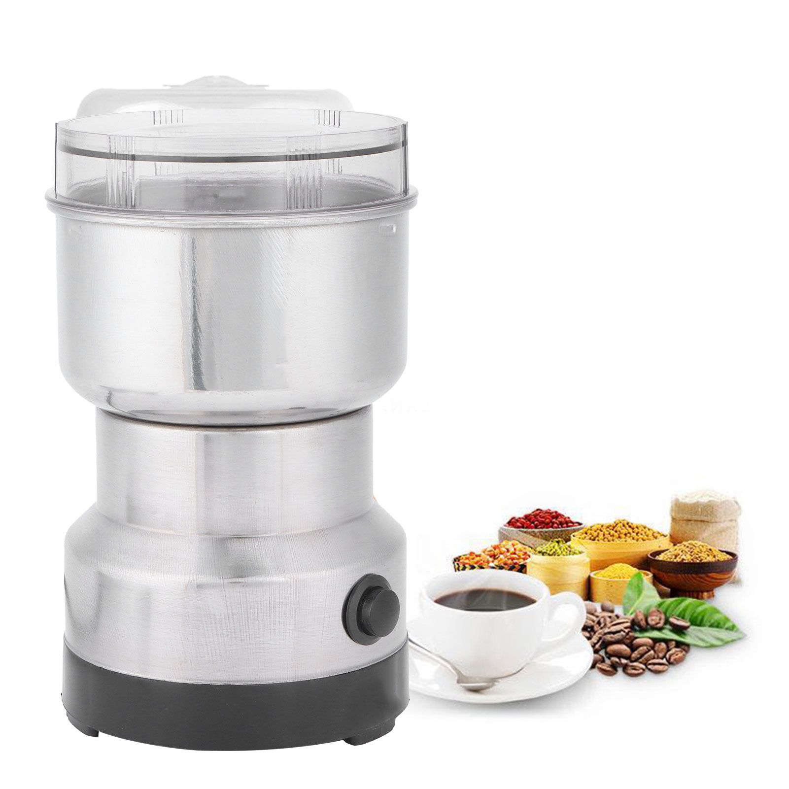 Stainless Steel Small Electric Coffee Grinder Beans Chinese Medicine Grinding view 11