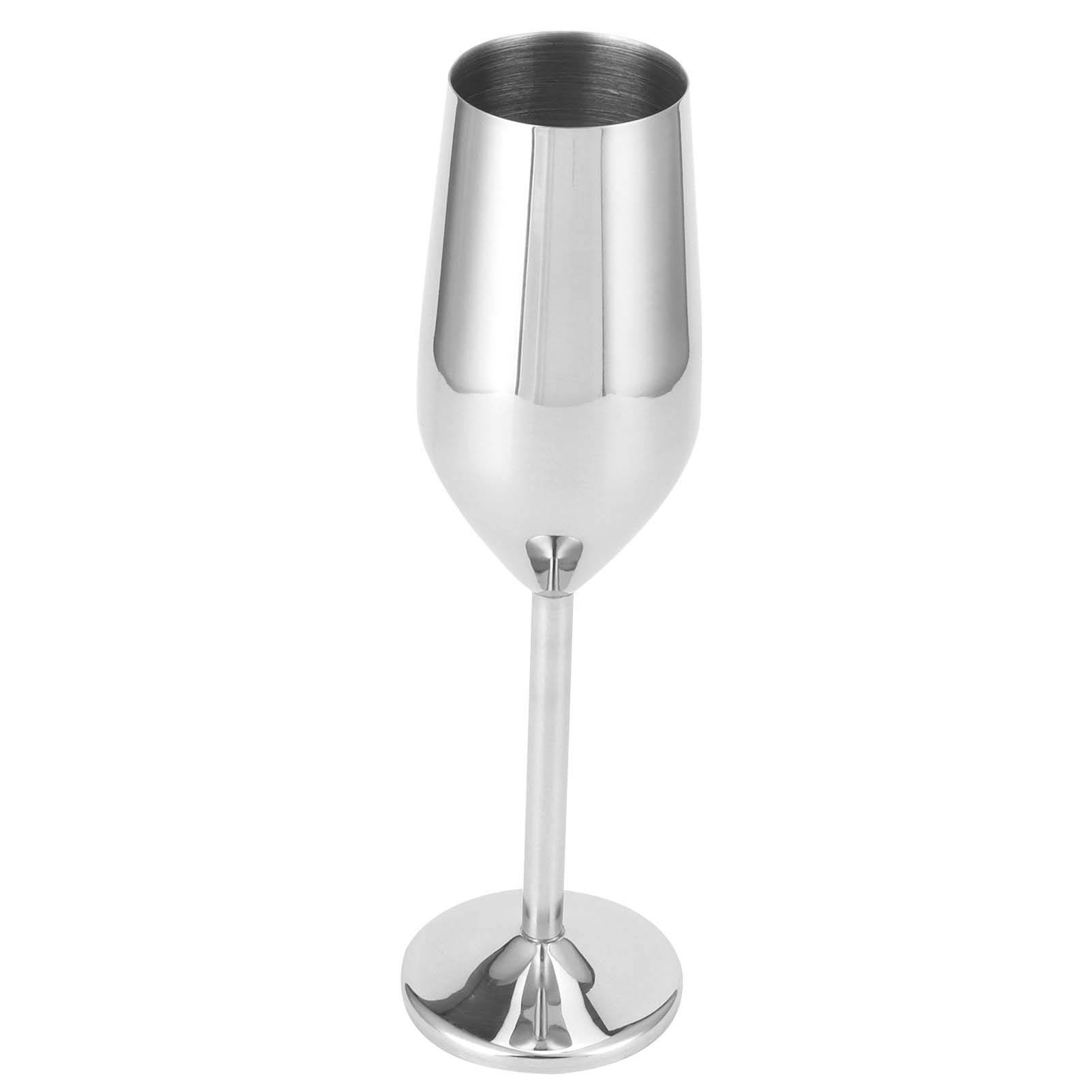 200ml Goblet Stainless Steel Champagne Glass Drinking Cup for