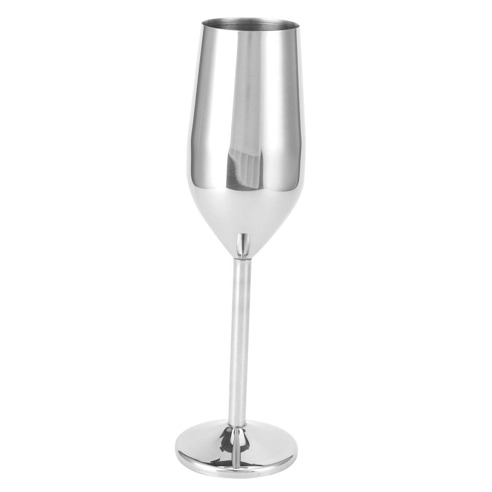 200ml Goblet Stainless Steel Champagne Glass Drinking Cup for view 4