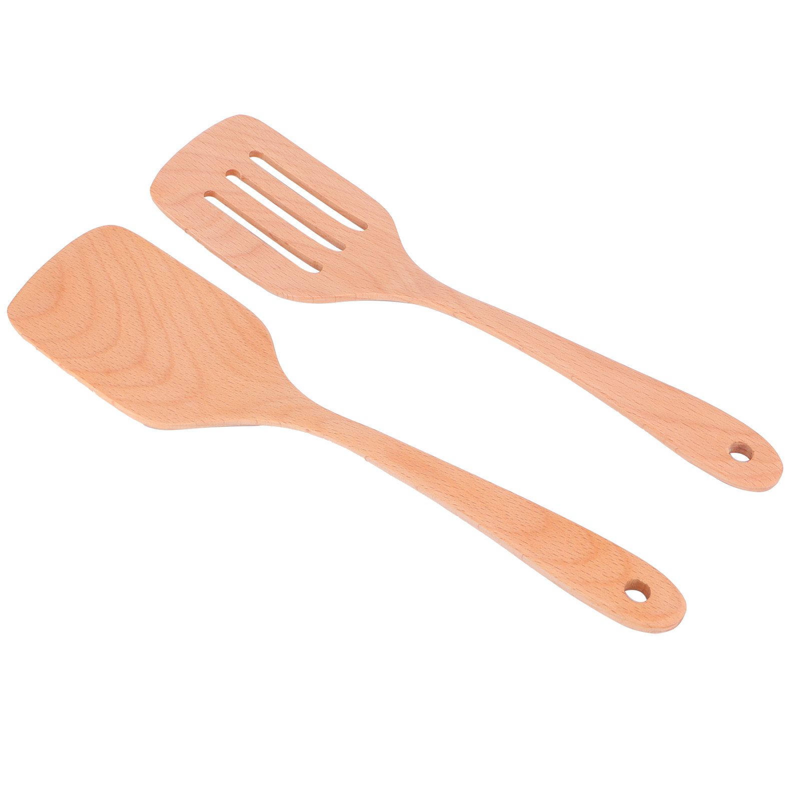 2Pcs Wooden Spatula Set Environmentally NoStick High Temperature Resistant view 5