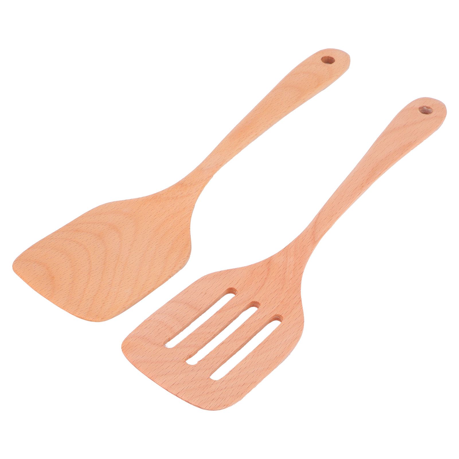 2Pcs Wooden Spatula Set Environmentally NoStick High Temperature Resistant view 8