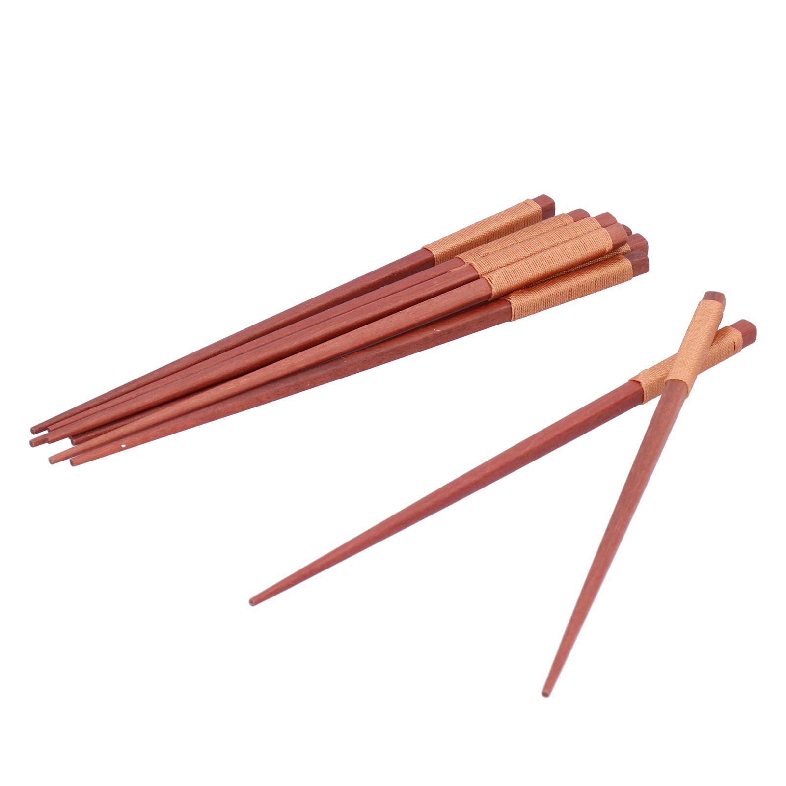 5Pairs Wooden Chopsticks Tangled Line NonSlip Sushi Chopsticks for Hotel view 10