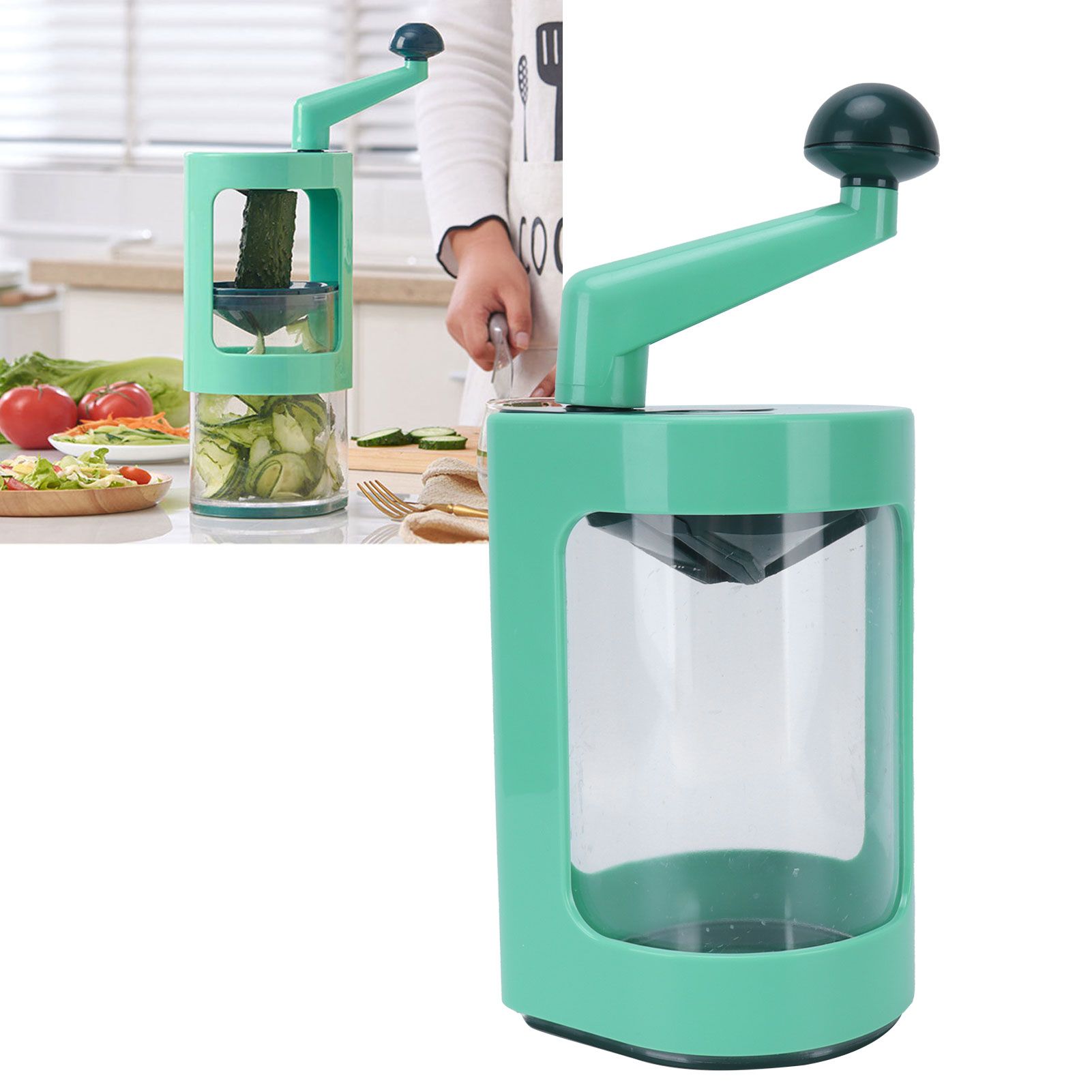 Kitchen Vegetable Cutter HandCrank Household Practical Shredding Slicing Tool view 11