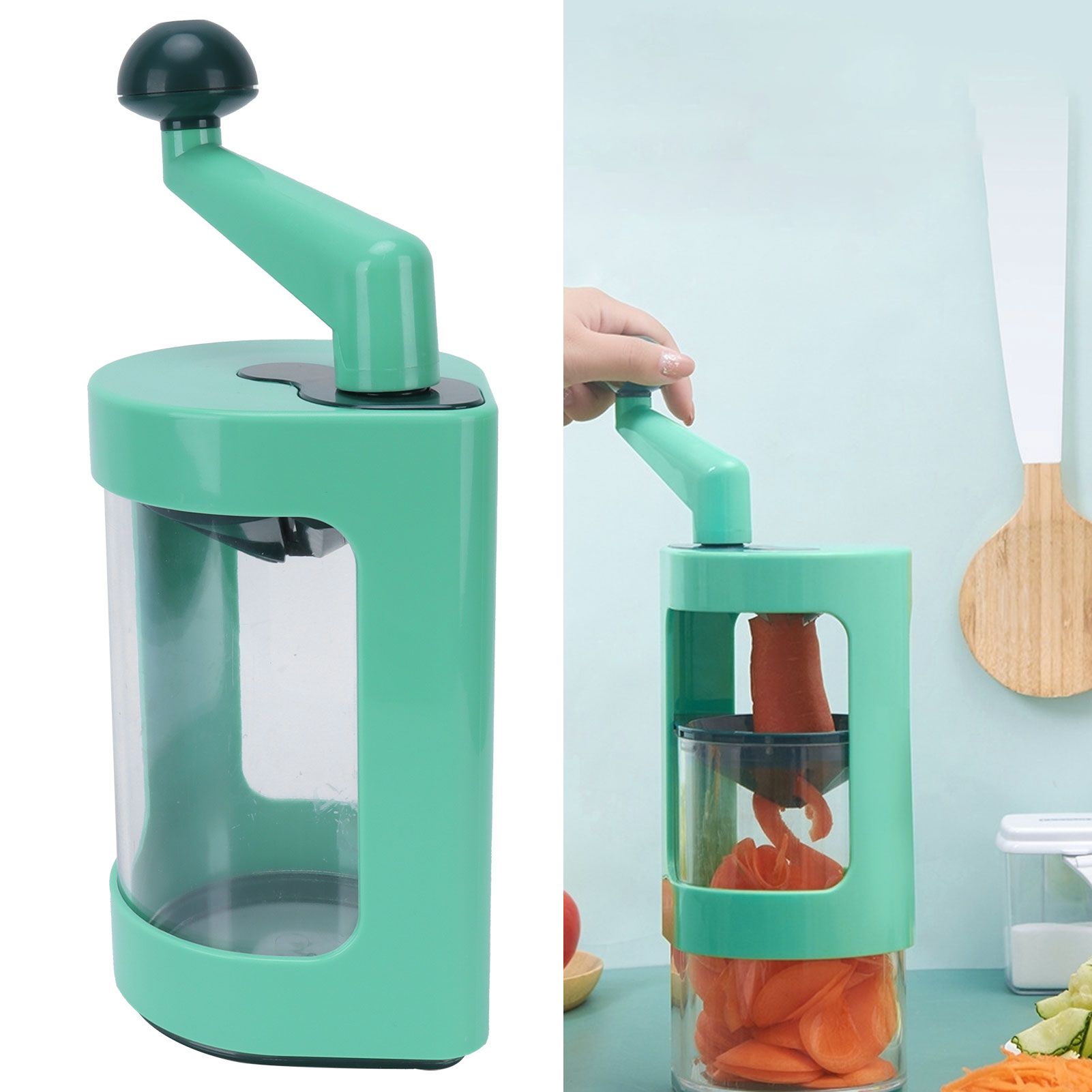 Kitchen Vegetable Cutter HandCrank Household Practical Shredding Slicing Tool view 12