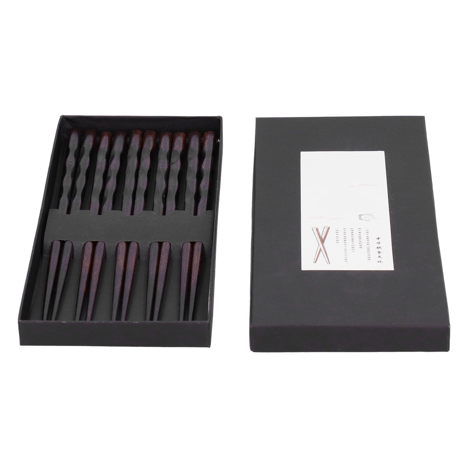 5 Pair Chopsticks Japanese Style Reusable Wood Chopstick Tableware Kitchen