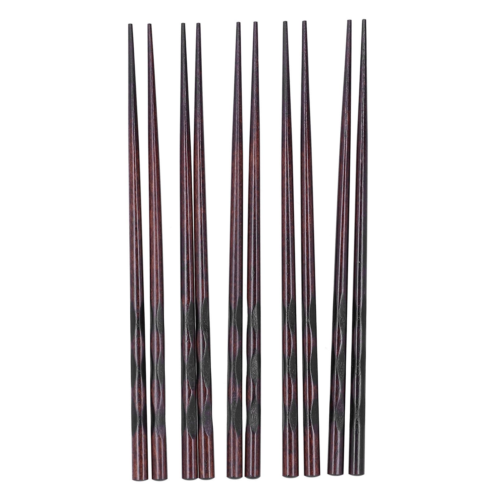 5 Pair Chopsticks Japanese Style Reusable Wood Chopstick Tableware Kitchen view 10