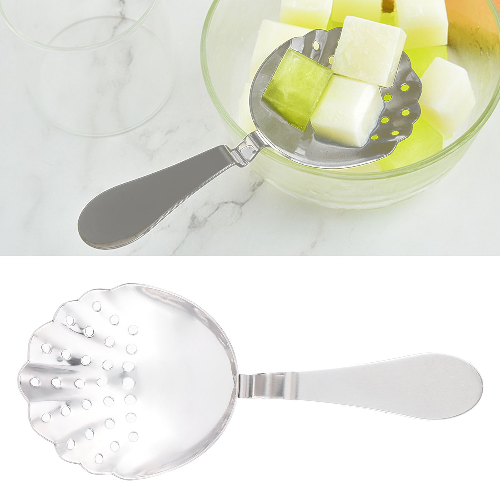 Stainless Steel Bar Strainer Ice Spoon Strainer Filter Kitchen Bar Supplies view 11