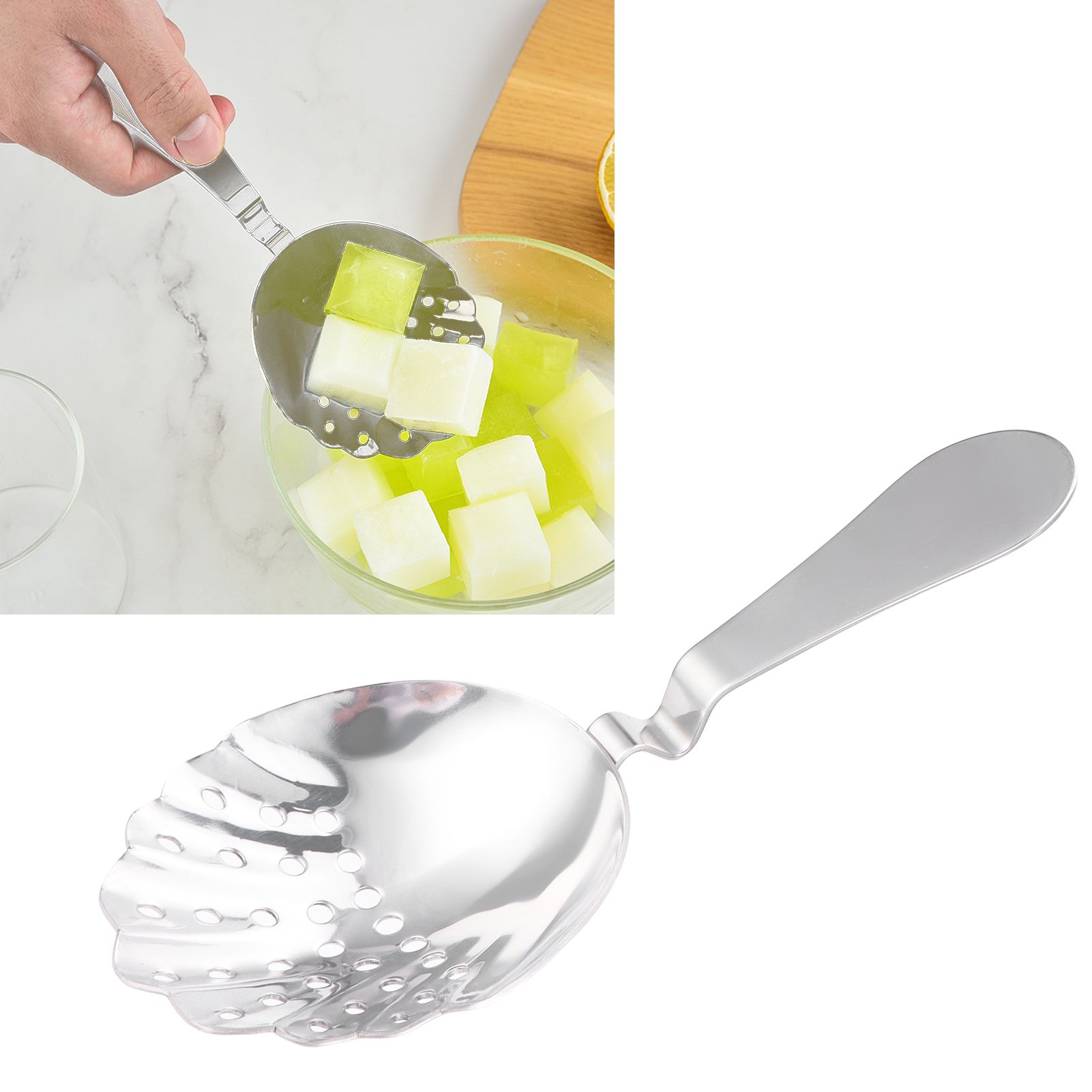 Stainless Steel Bar Strainer Ice Spoon Strainer Filter Kitchen Bar Supplies view 12