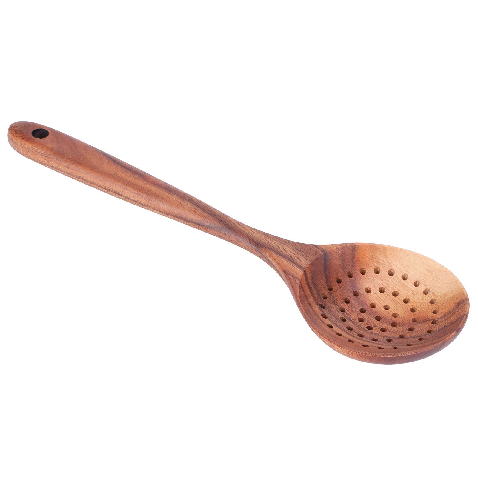 Slotted Spoon Wooden Long Handle Skimmer Scoop Kitchenware Cooking Kitchen Utensil view 5