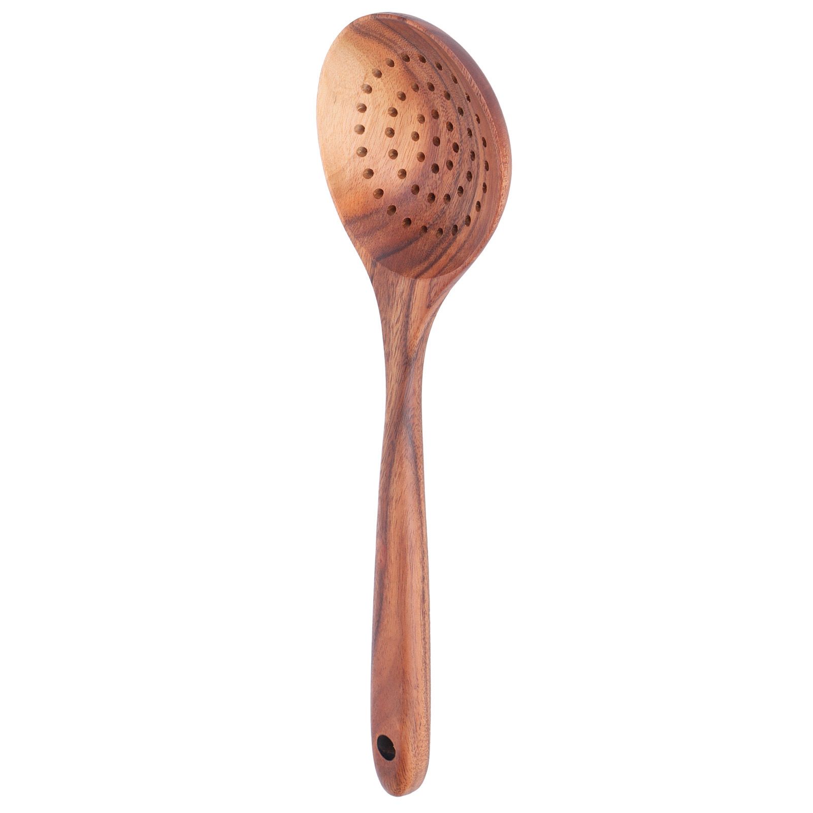 Slotted Spoon Wooden Long Handle Skimmer Scoop Kitchenware Cooking Kitchen Utensil view 8