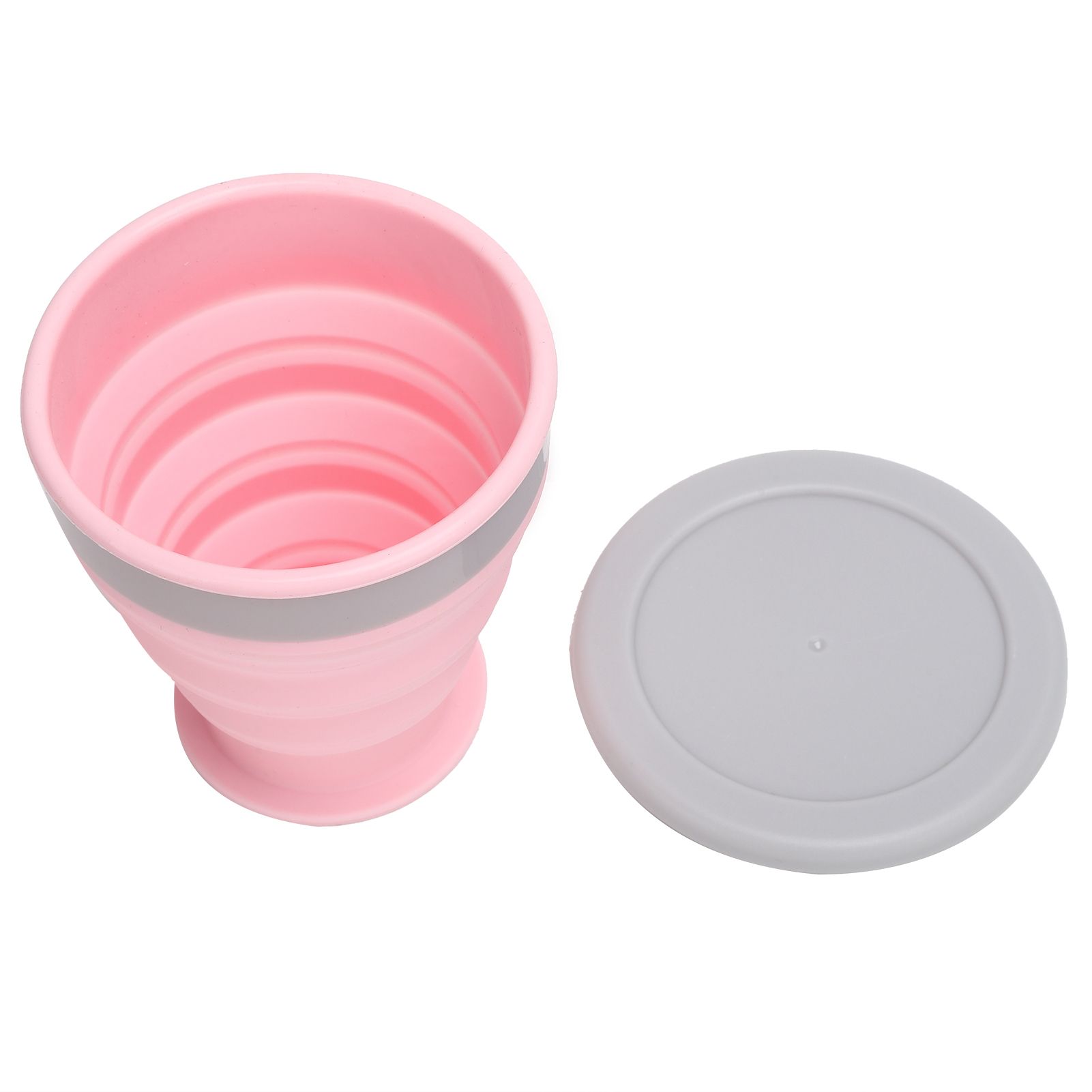 Foldable Water Bottle Silicone Retractable Cup Multifunctional Mug for Travel view 3