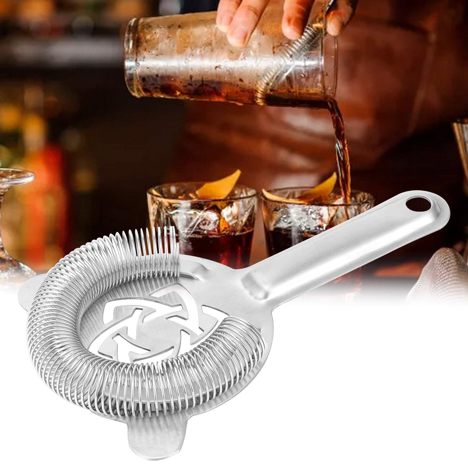Bar Strainer Stainless Steel Barware Ice Filter Strainer Bar Gadgets Accessories view 12