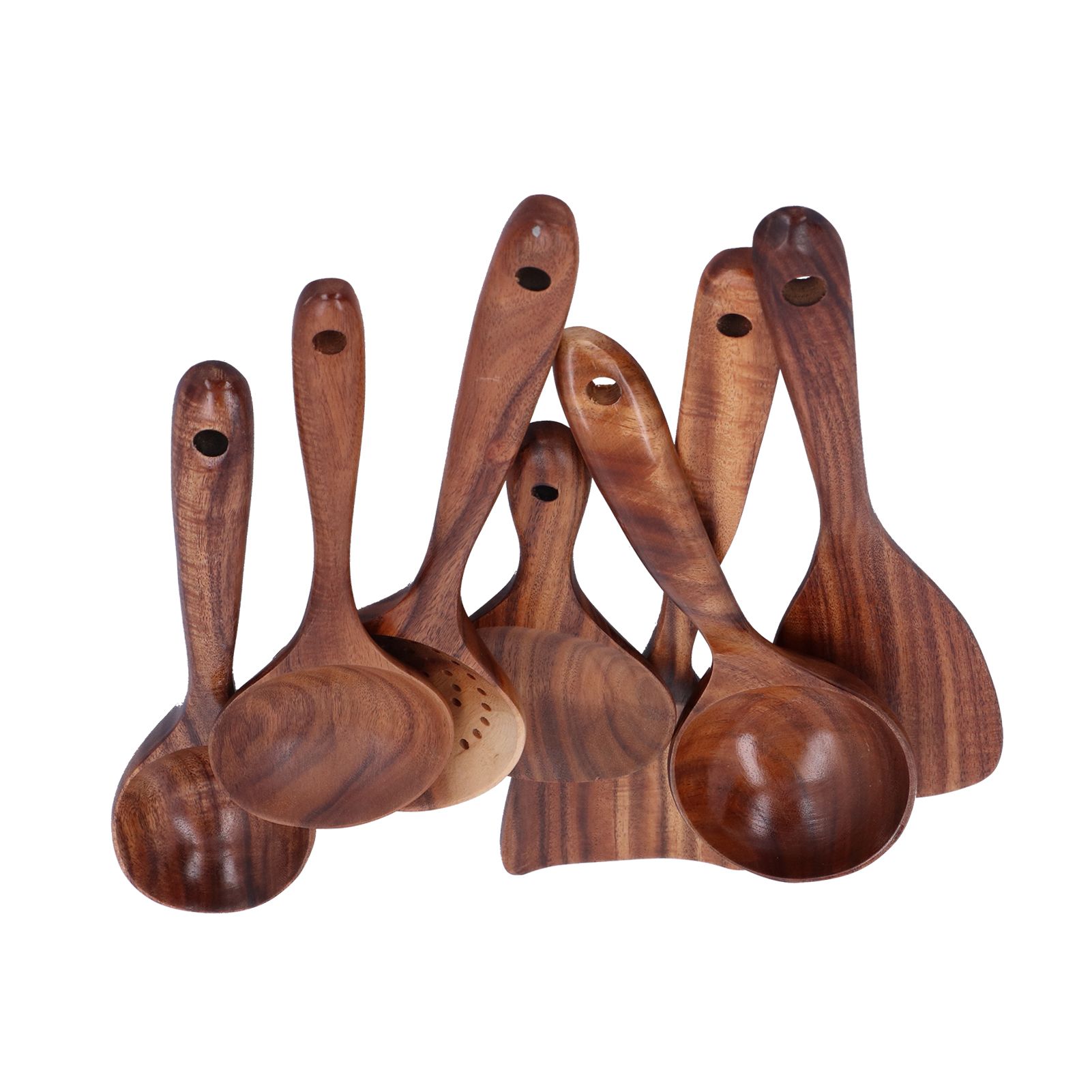 Cooking Spoon Spatula Set Long Handle Kitchen Utensils Cooking Tool for Home